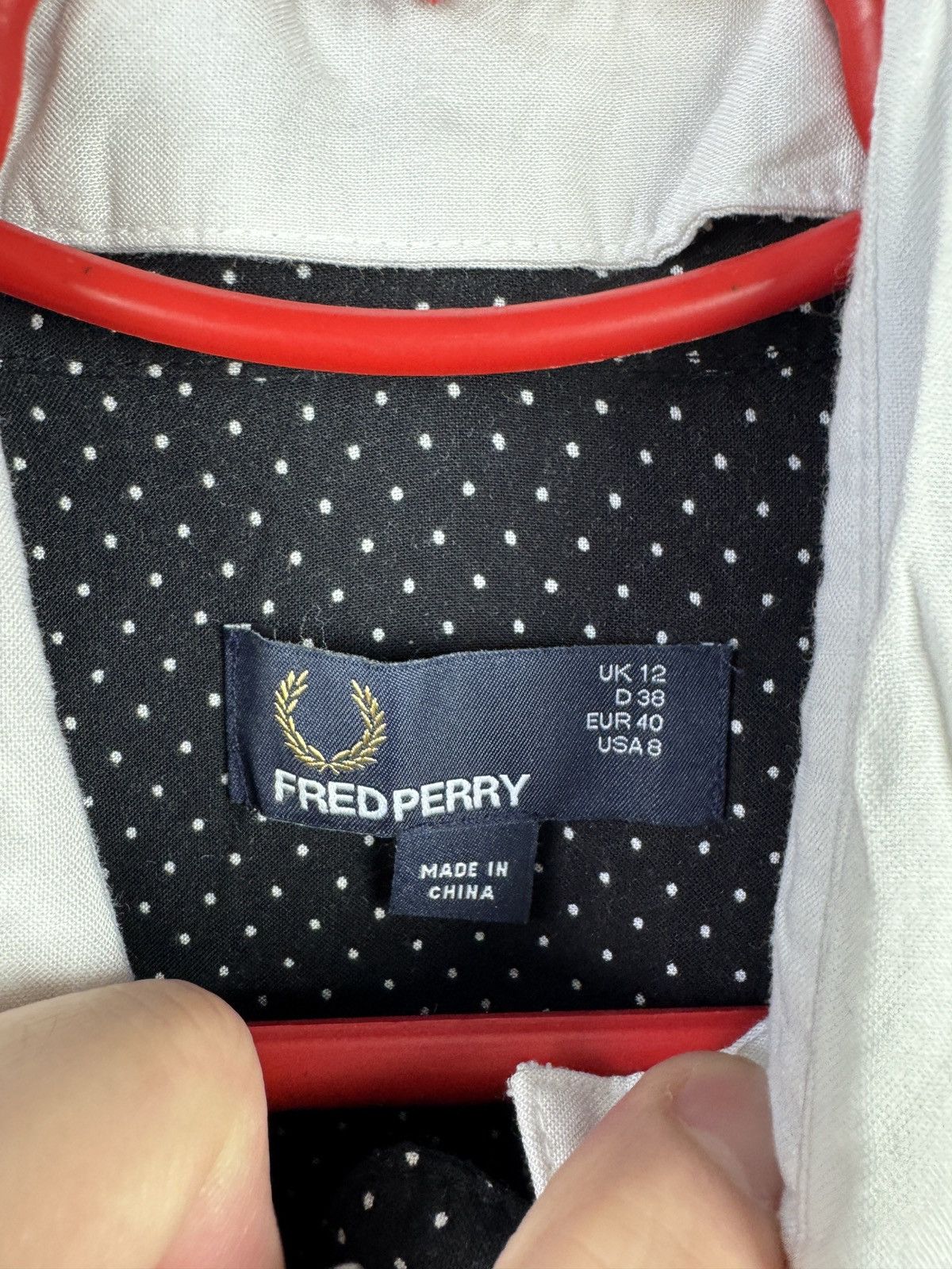 Fred Perry Fred Perry Polka Dot Shirt Dress Women’s Long Sleeve Size 12 Size M / US 6-8 / IT 42-44 - 7 Thumbnail