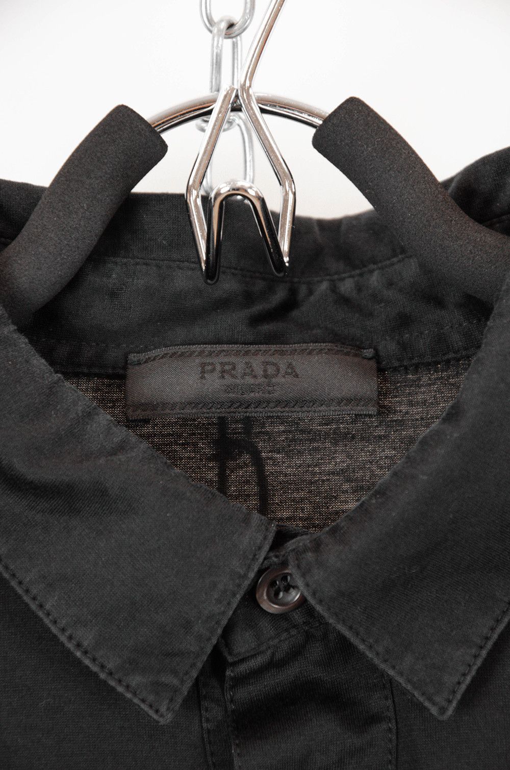 Prada Prada Black Cotton Polo Shirt Size L Size US L / EU 52-54 / 3 - 6 Thumbnail