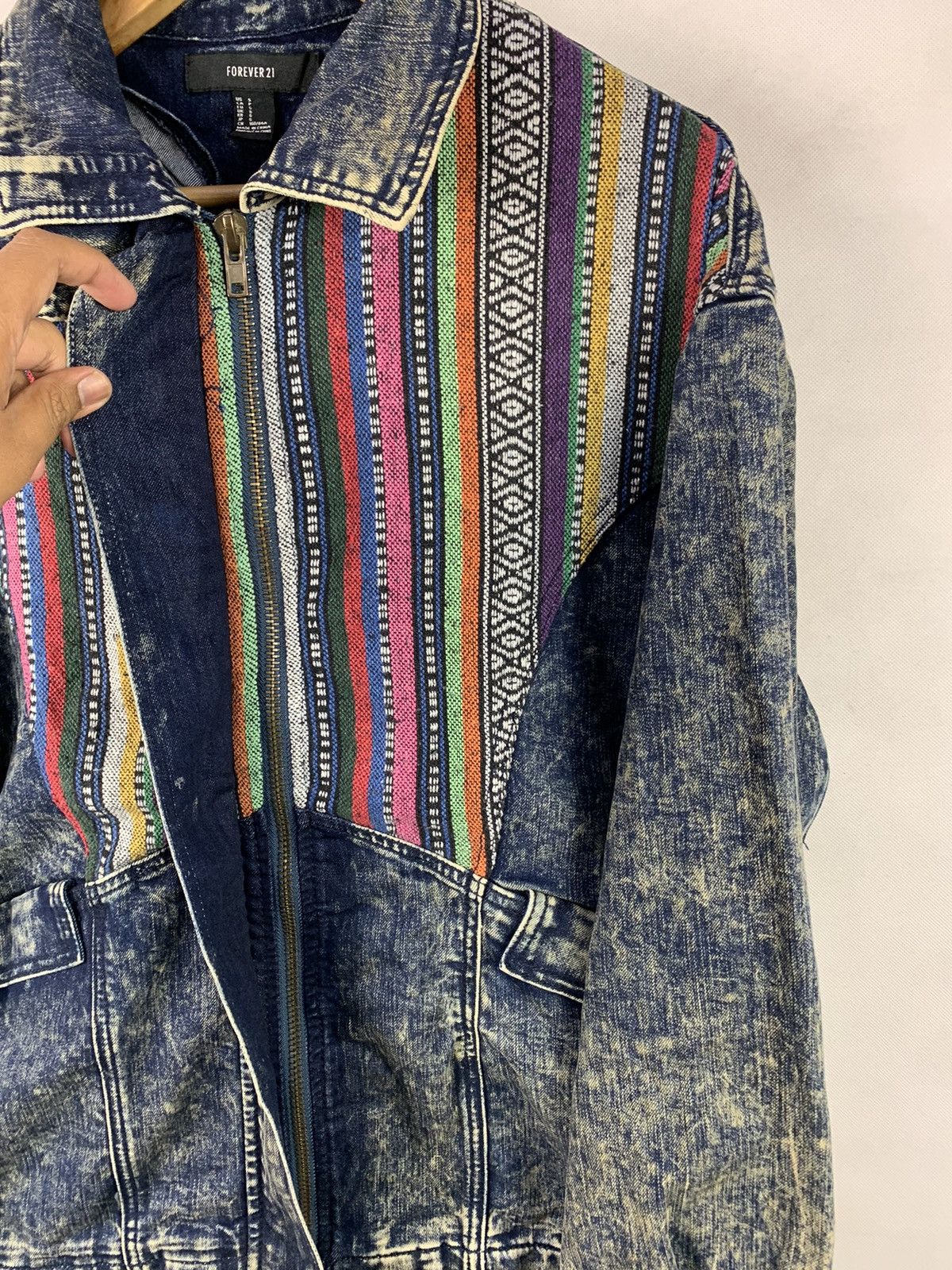 Forever 21 Rare! Forever 21 Stone Wash Denim Hippies Jacket Size US S / EU 44-46 / 1 - 6 Thumbnail