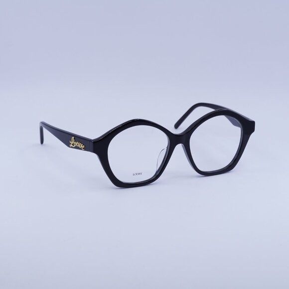 Loewe 🕶️ New Loewe LW50053F 001 Eyeglasses - Shiny Black Frame Size ONE SIZE - 4 Thumbnail