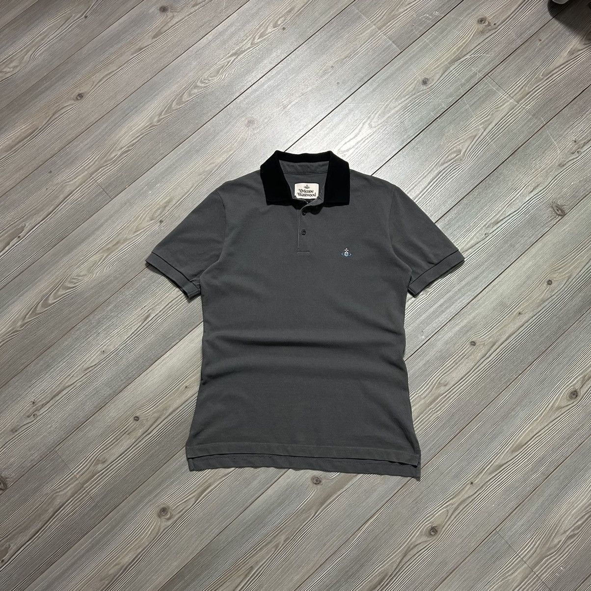 Vivienne Westwood Vivienne Westwood Grey / Black Polo T Shirt Size US L / EU 52-54 / 3 - 9 Thumbnail