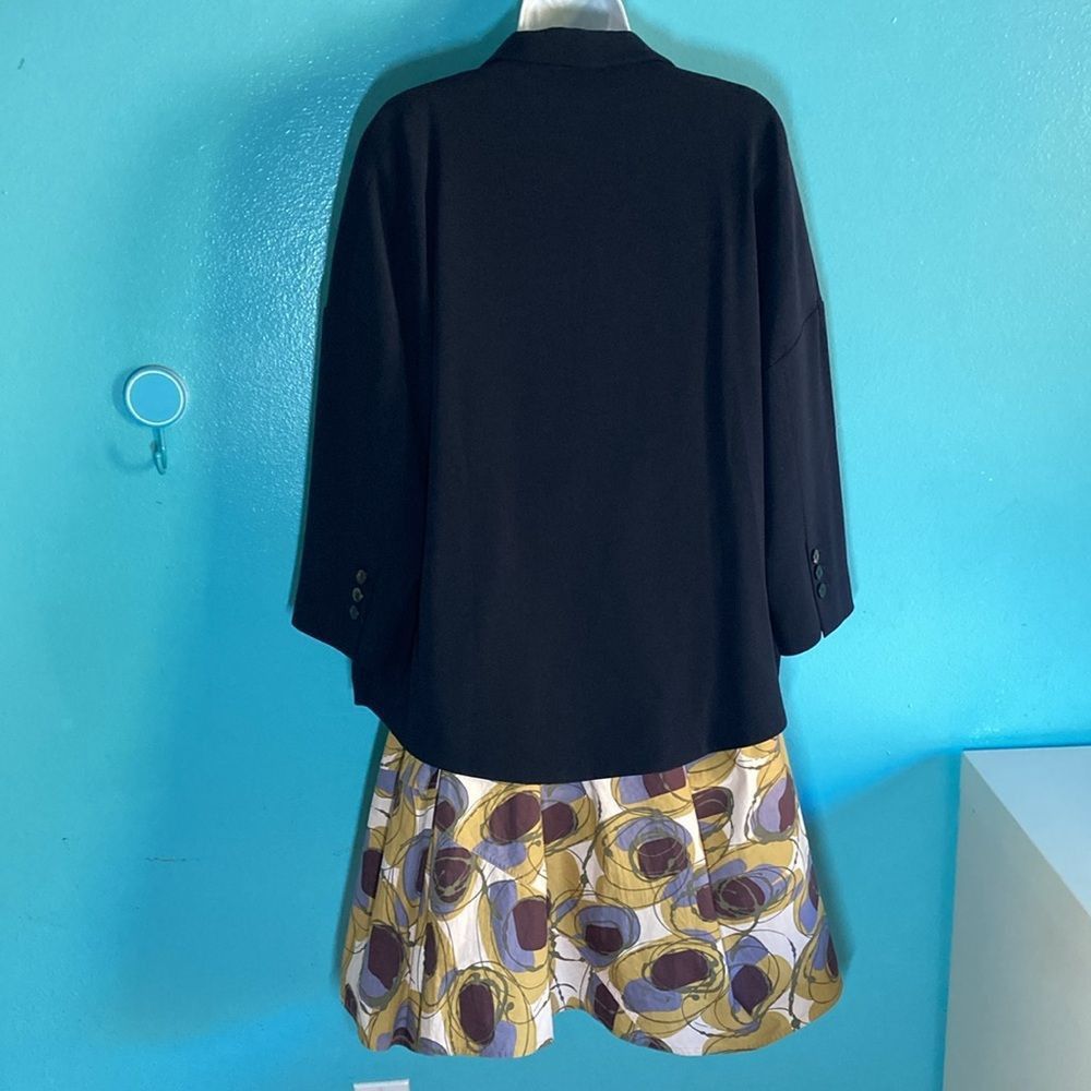Alberto Alberto Biani Dark Navy Oversized Blazer Size 40 Fits up to Size L / US 10 / IT 46 - 9 Thumbnail
