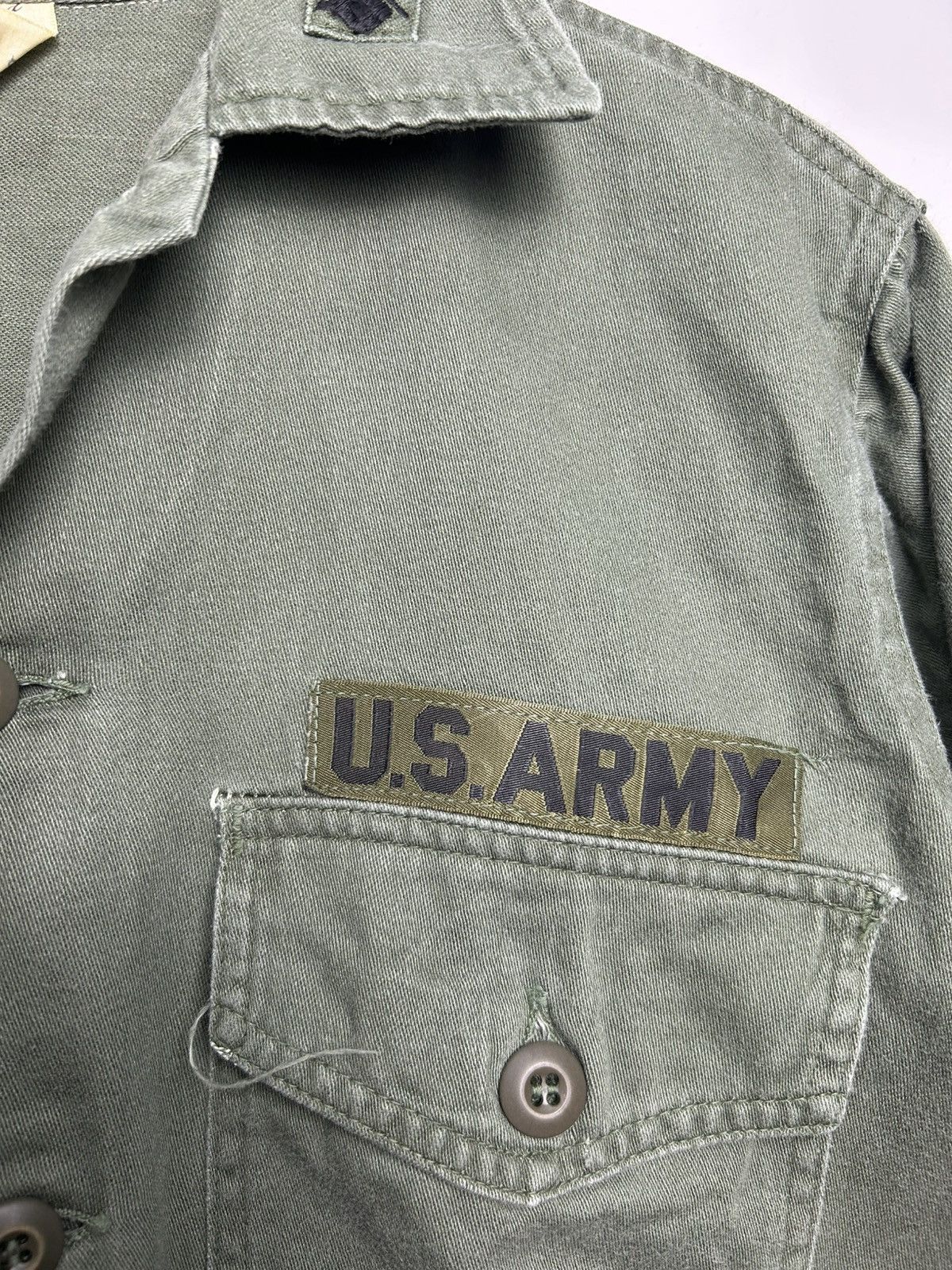 Vintage 🔥VINTAGE 60s US ARMY UTILITY SHIRT Size US L / EU 52-54 / 3 - 5 Thumbnail