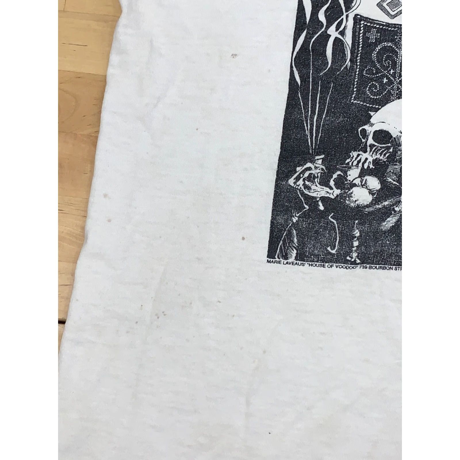 Fruit Of The Loom Vtg Marie Laveaus House of Voodoo Shirt Adult L 80s Skulls Distressed Size US L / EU 52-54 / 3 - 6 Thumbnail