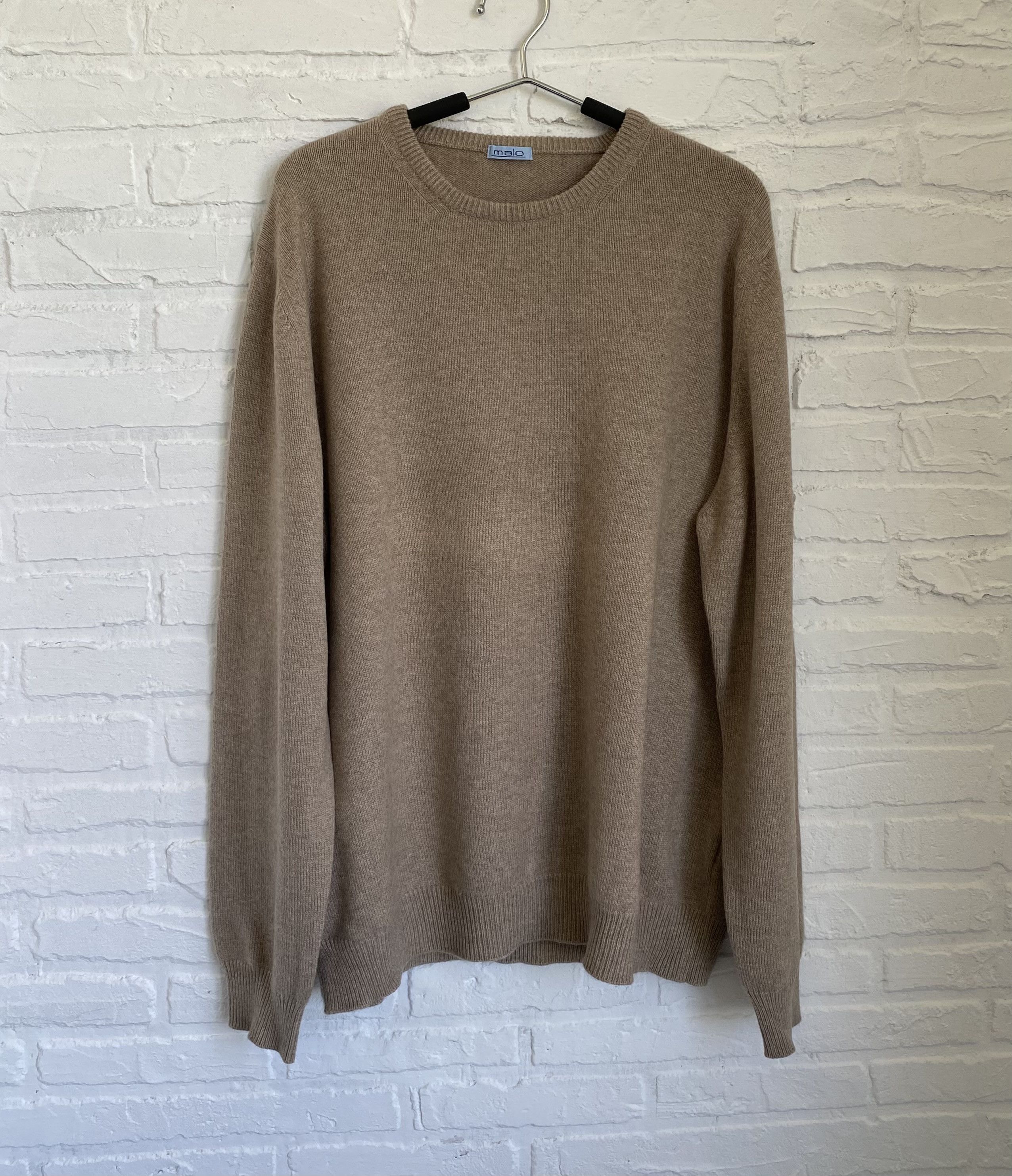 image of Italian Designers x Malo Cashmere Sweater Rrp 790$ in Brown, Men's (Size XL)