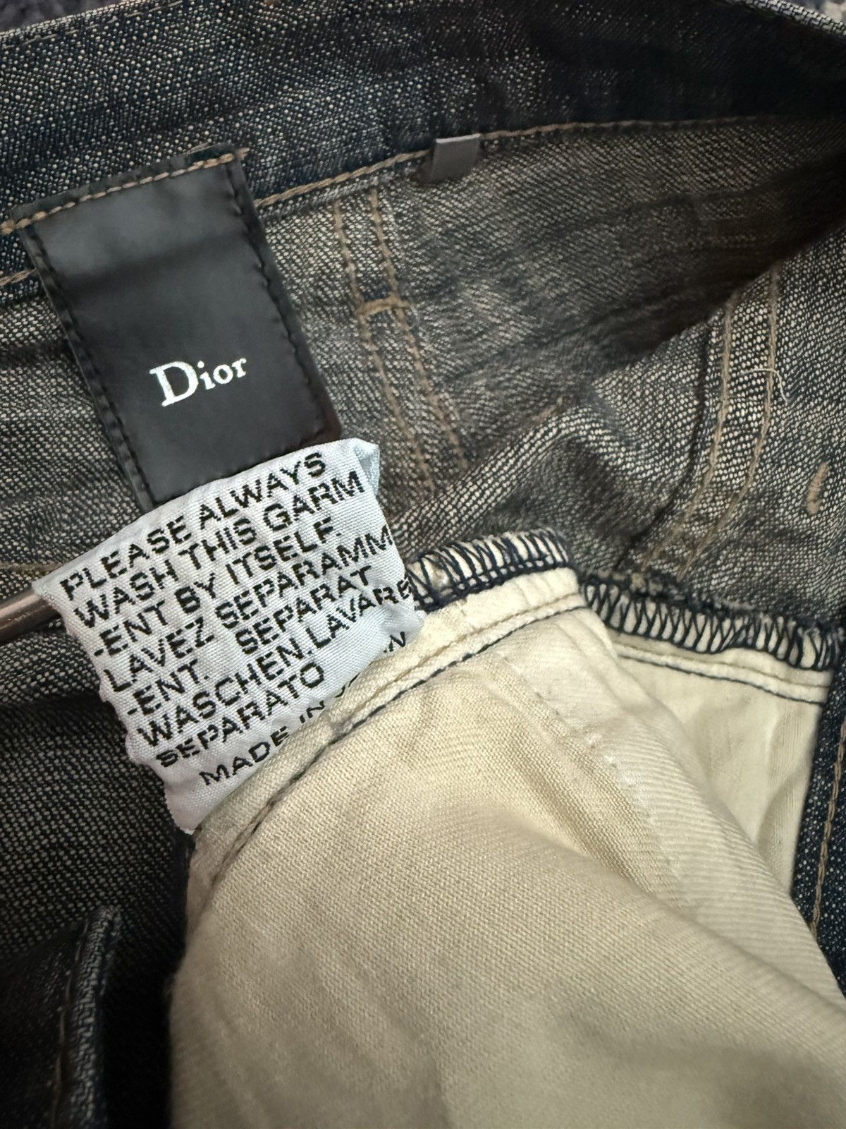 Hedi Slimane Dior Homme runway coated glitter denim Size US 28 / EU 44 - 8 Thumbnail