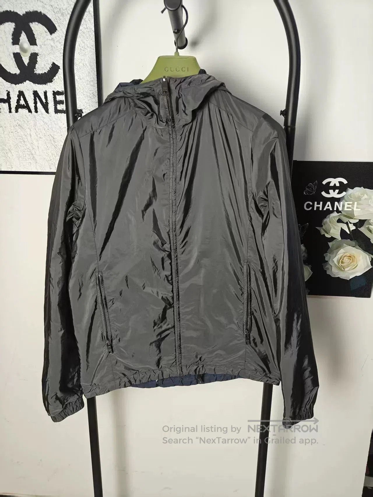 Prada Prada Reversible Cotton Jacket with Logo. Size US M / EU 48-50 / 2 - 1 Thumbnail