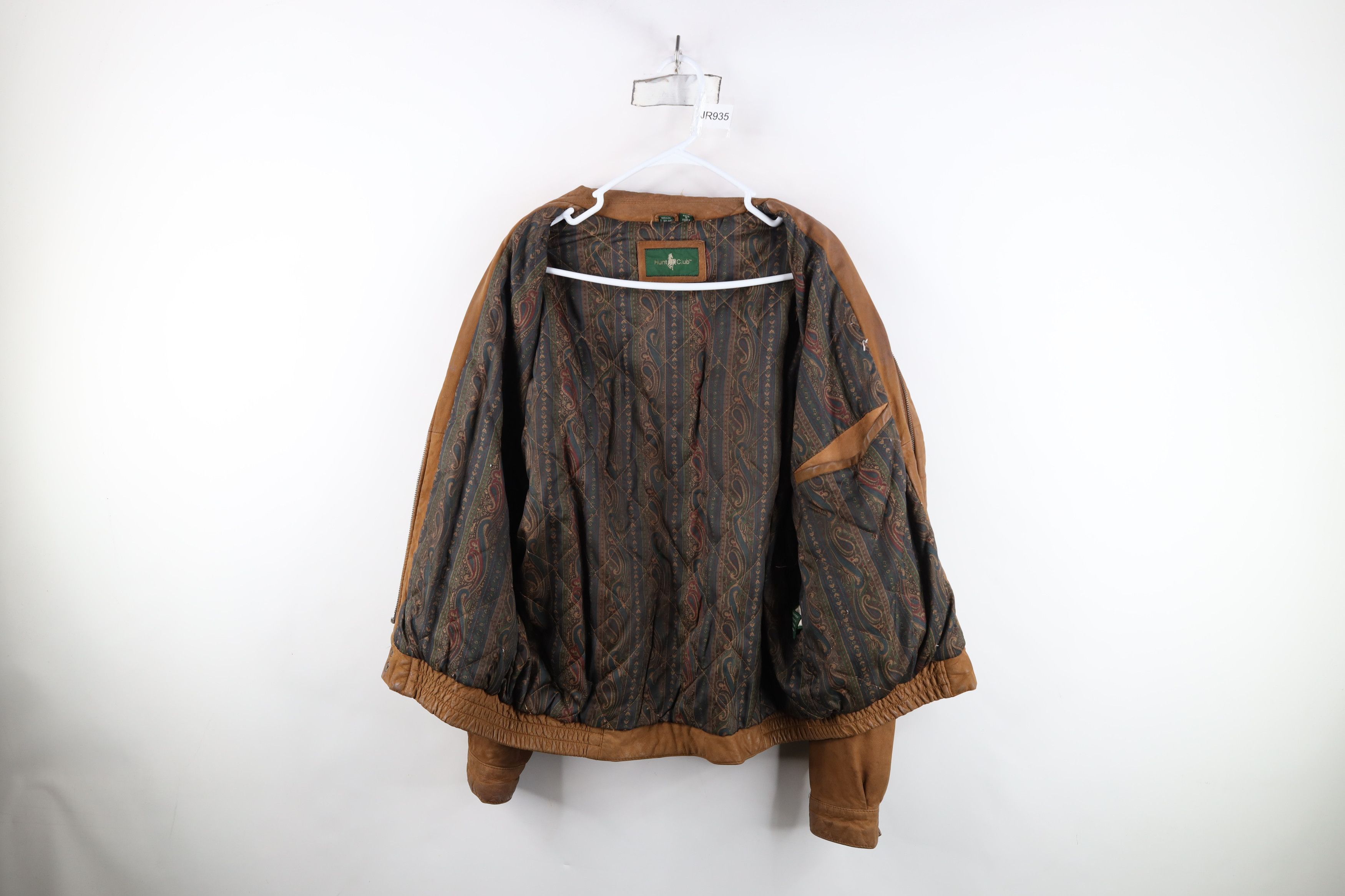 Vintage AS IS Vintage 90s Streetwear Suede Leather Bomber Jacket Size US L / EU 52-54 / 3 - 10 Thumbnail