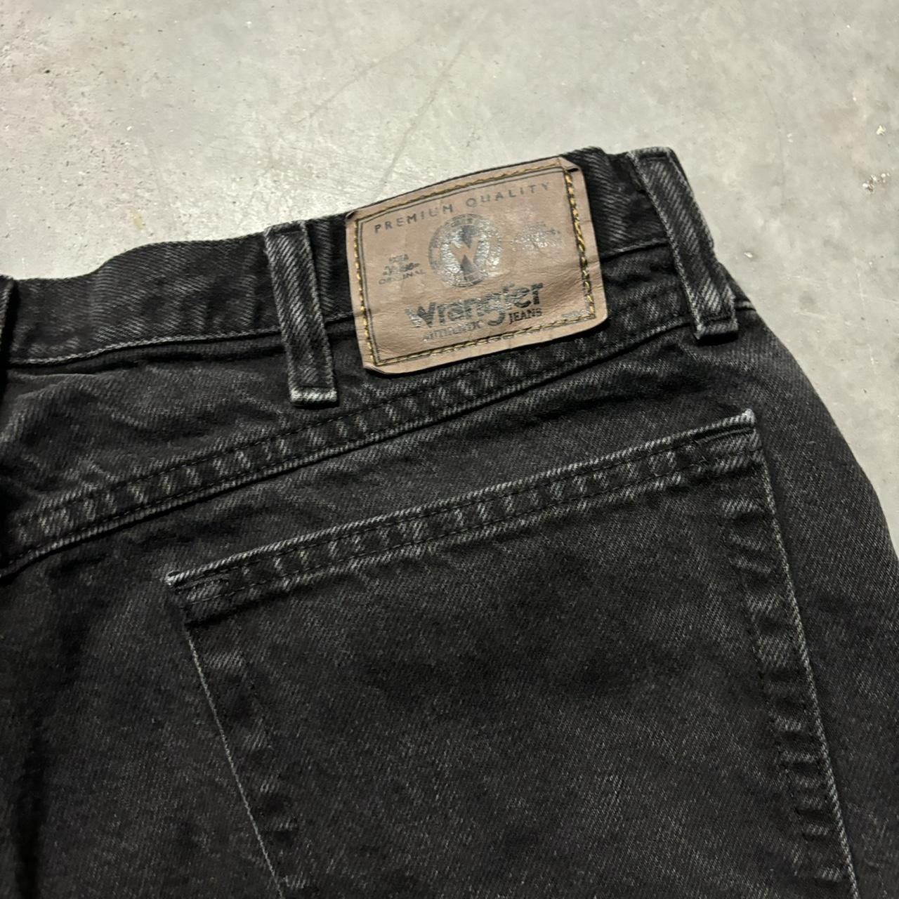 Japanese Brand × Vintage Crazy Vintage Y2K/2000s Grunge Solid Black Skater Denim Jeans! Size US 34 / EU 50 - 7 Thumbnail