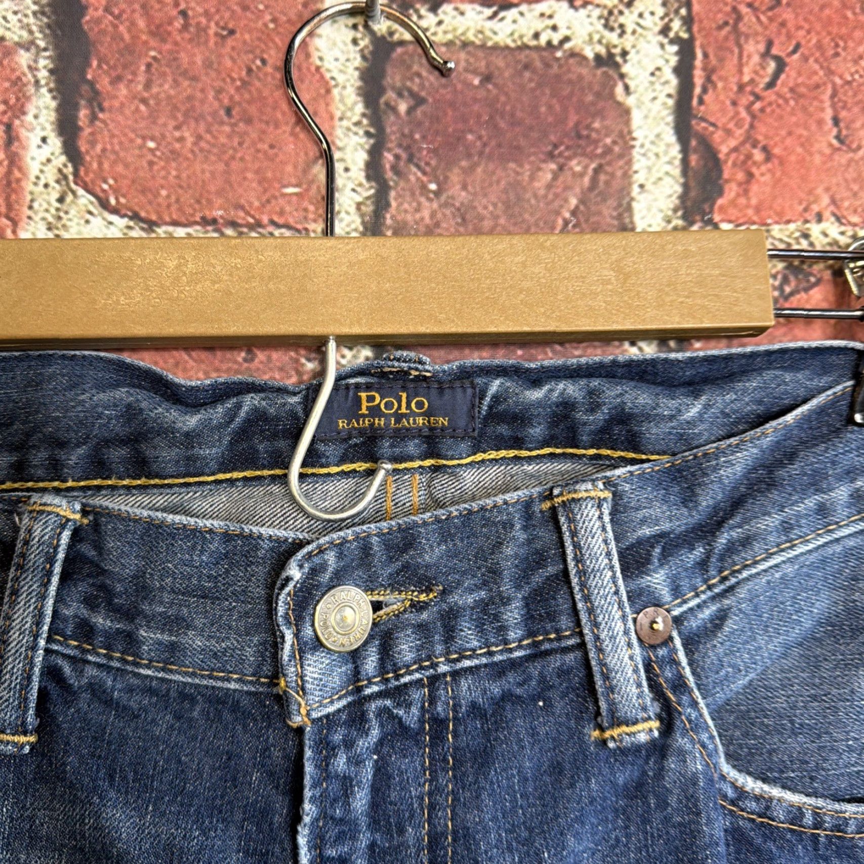 Polo Ralph Lauren Polo Ralph Lauren Jeans Men’s Hampton Straight Dark Wash Denim 35 x 30 Regular Inseam 30 5-Pocket Logo Blue Cotton Denim Rise Mid 10-12 in Size US S / EU 44-46 / 1 - 2 Thumbnail