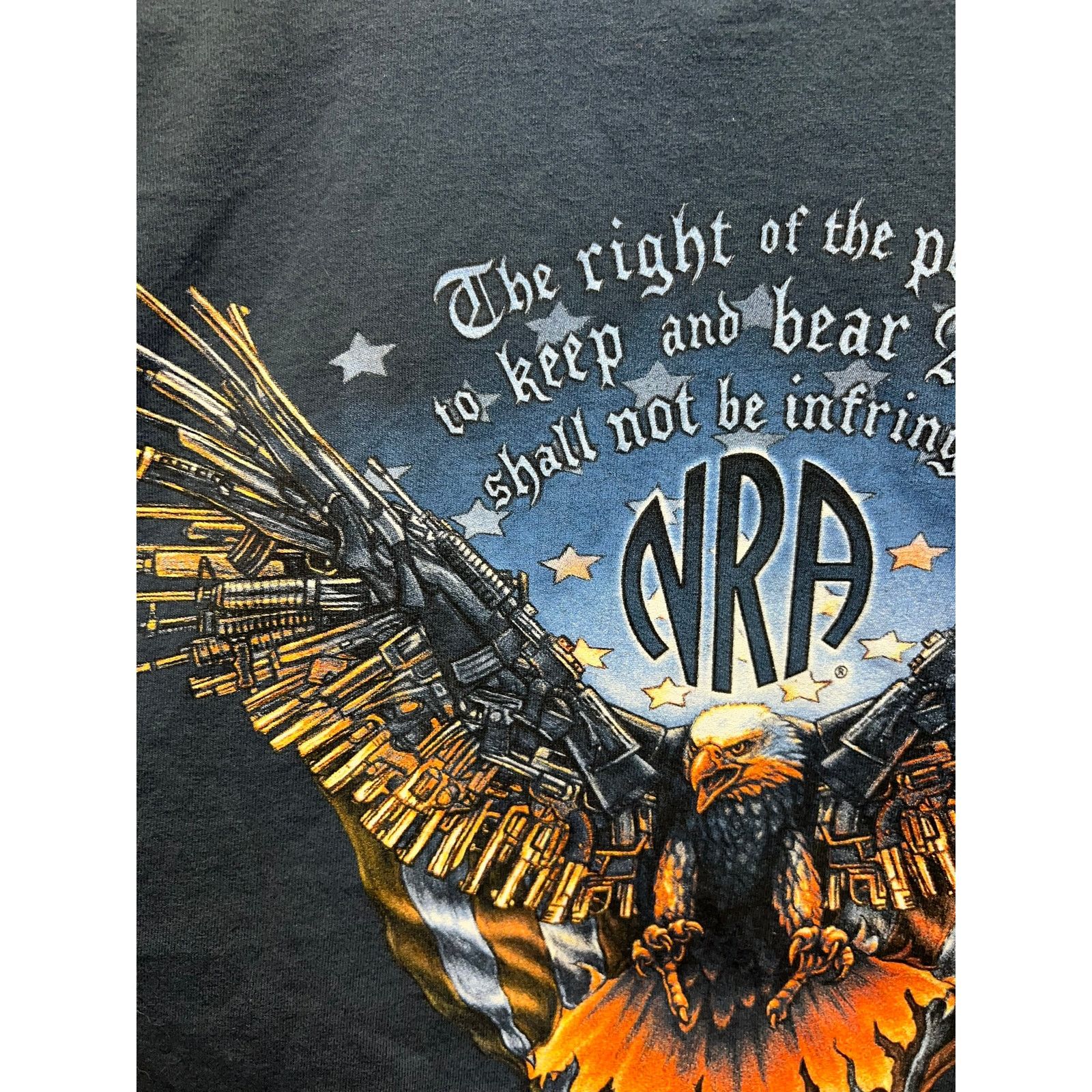 Gildan NRA Shirt 2nd Amendment Right To Bear Arms Gun Eagle Rifle X Size US XL / EU 56 / 4 - 6 Thumbnail