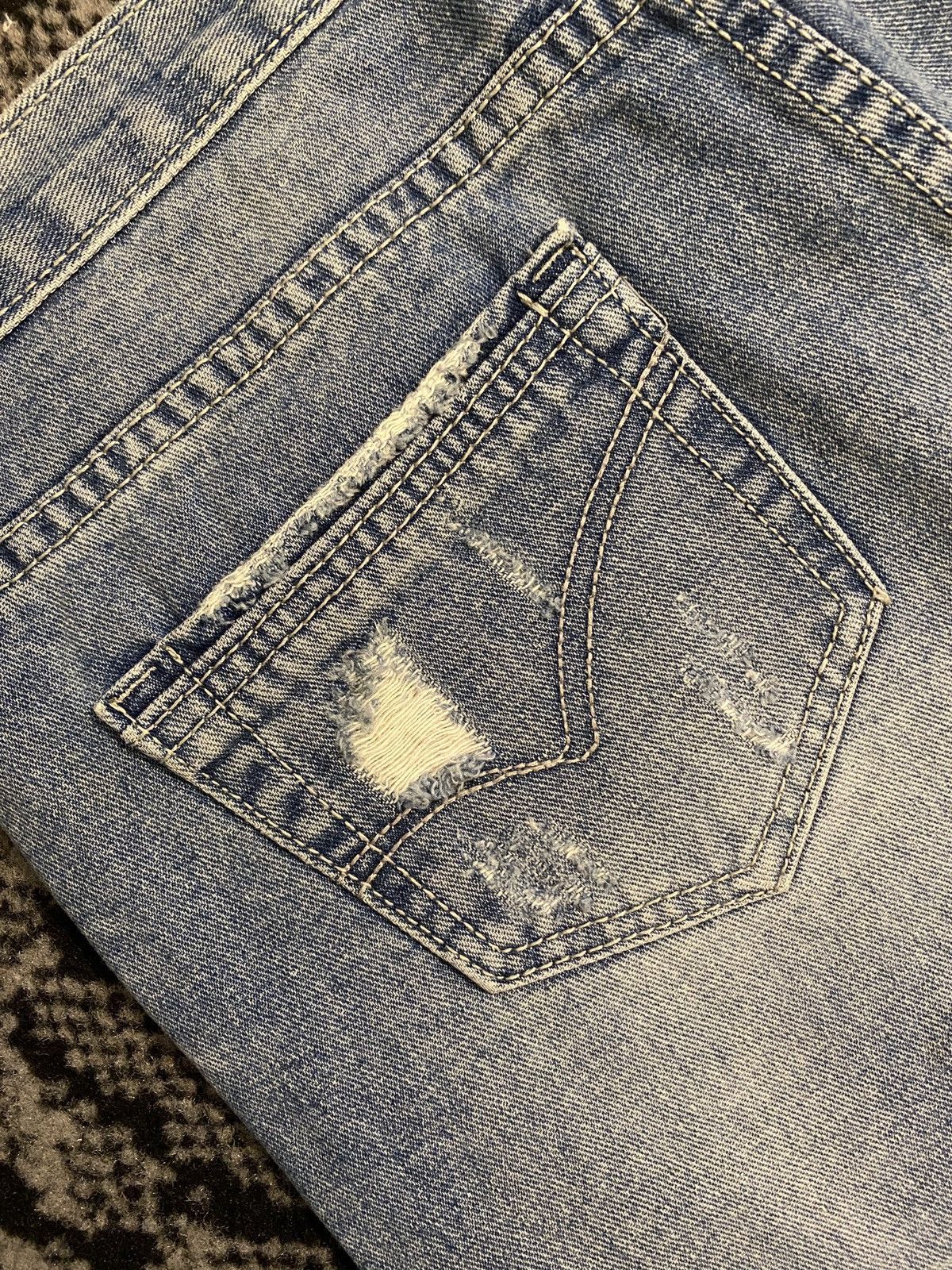 Japanese Brand Kapital Distressed Ripped Faded Denim Japanese Brand Size US 29 - 9 Thumbnail