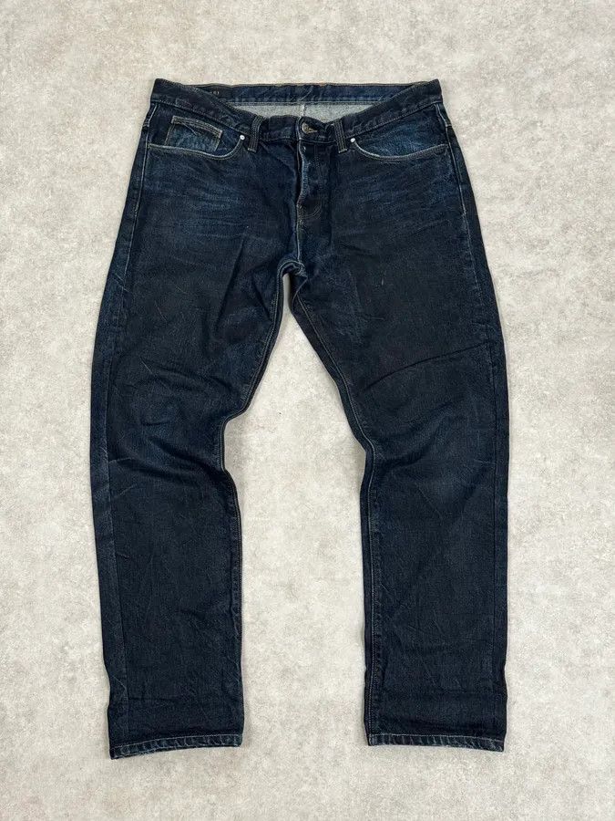 Gucci AW2009 Gucci Navy Oiled Denim Jeans by Frida Giannini Size US 32 / EU 48 - 1 Thumbnail