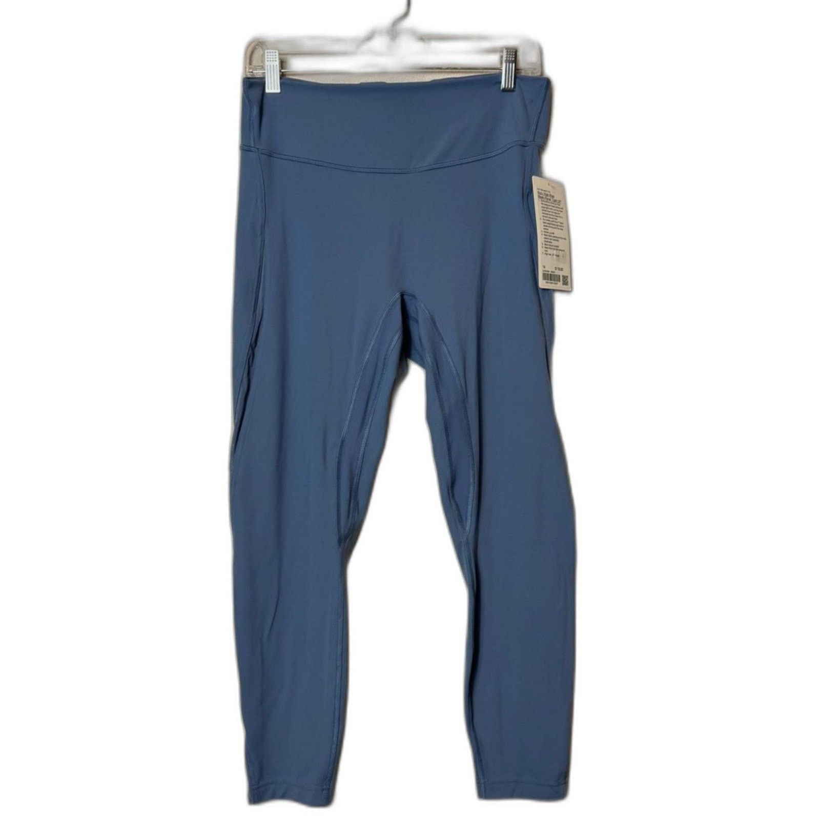 Lululemon Lululemon High Rise Mesh Panel 25 inch Leggings Blue sz 14 Size 36" / US 14 / IT 50 - 1 Thumbnail