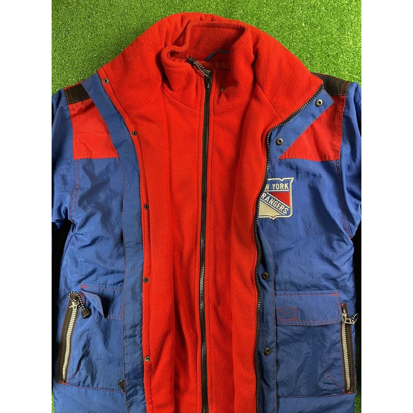 Champion Vintage 90s Champion New York Rangers Large Jacket Blue Size US L / EU 52-54 / 3 - 6 Thumbnail