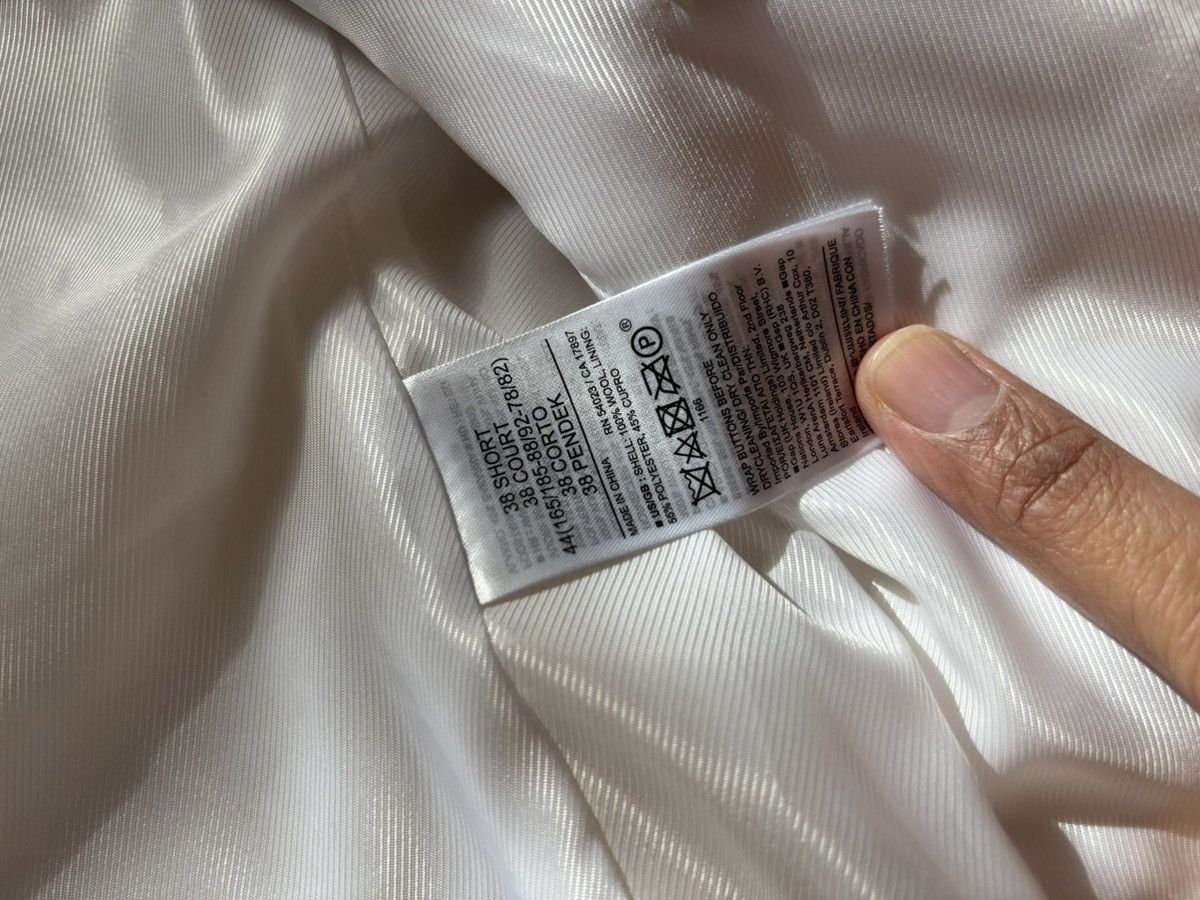 Banana Republic Off-White Slim Fit Tuxedo Jacket Size 38S - 6 Thumbnail