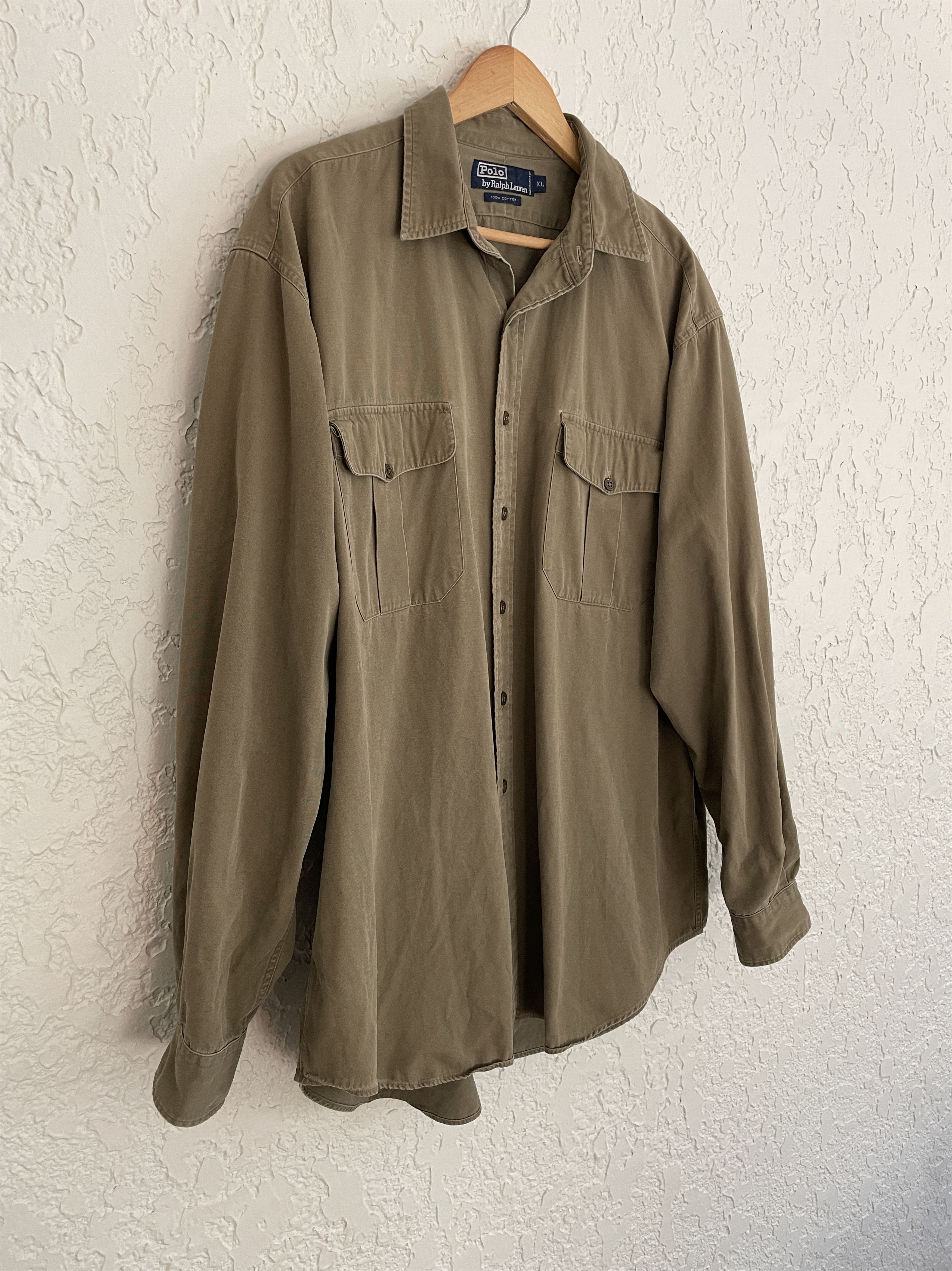 Polo Ralph Lauren 🔥 Polo Ralph Lauren® RARE 90s Military Button Work Shirt Size US XL / EU 56 / 4 - 2 Thumbnail