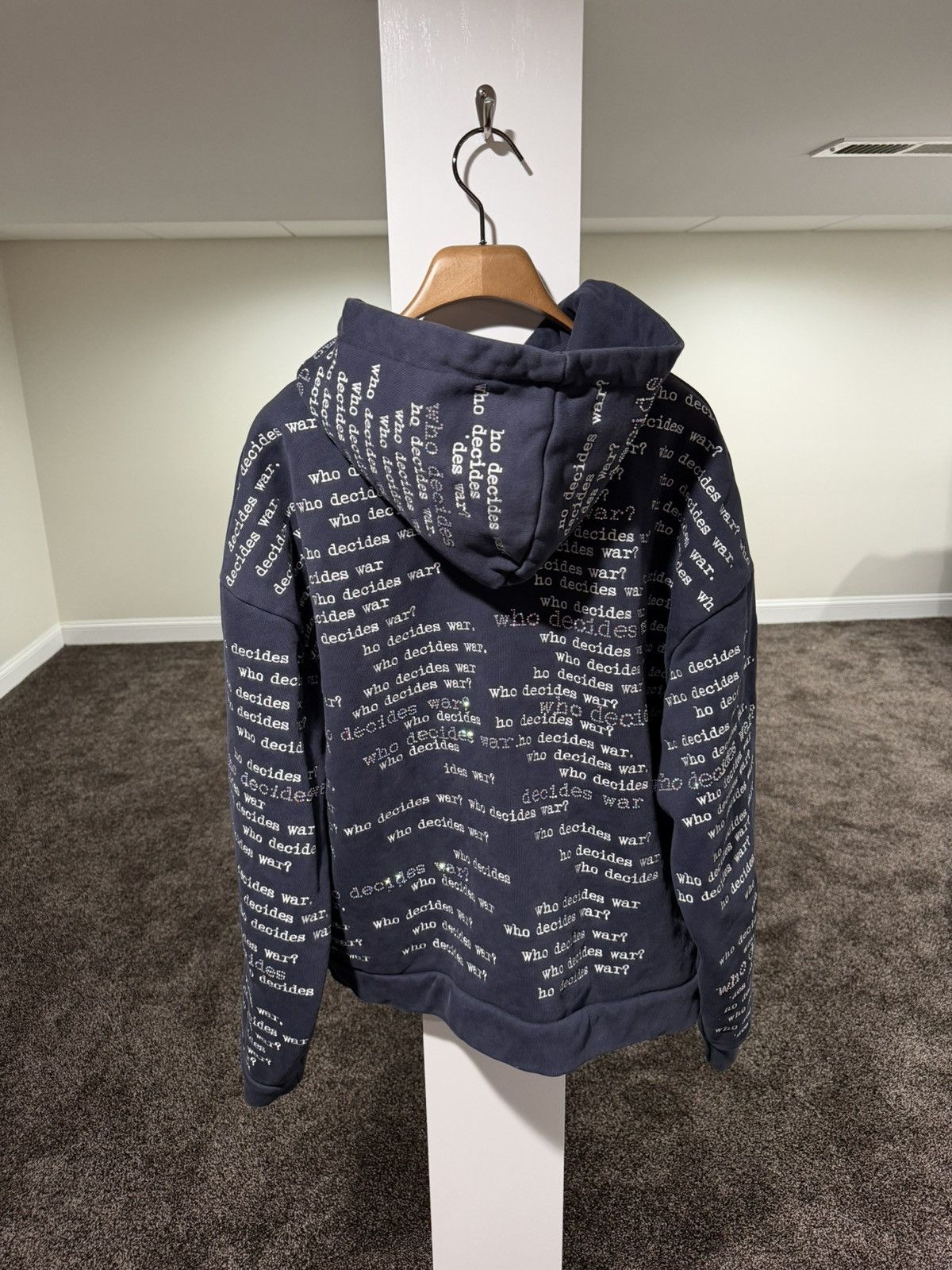 Who Decides War Who Decides War WDW Flared Scripture Dark Blue Hoodie Size US L / EU 52-54 / 3 - 3 Thumbnail