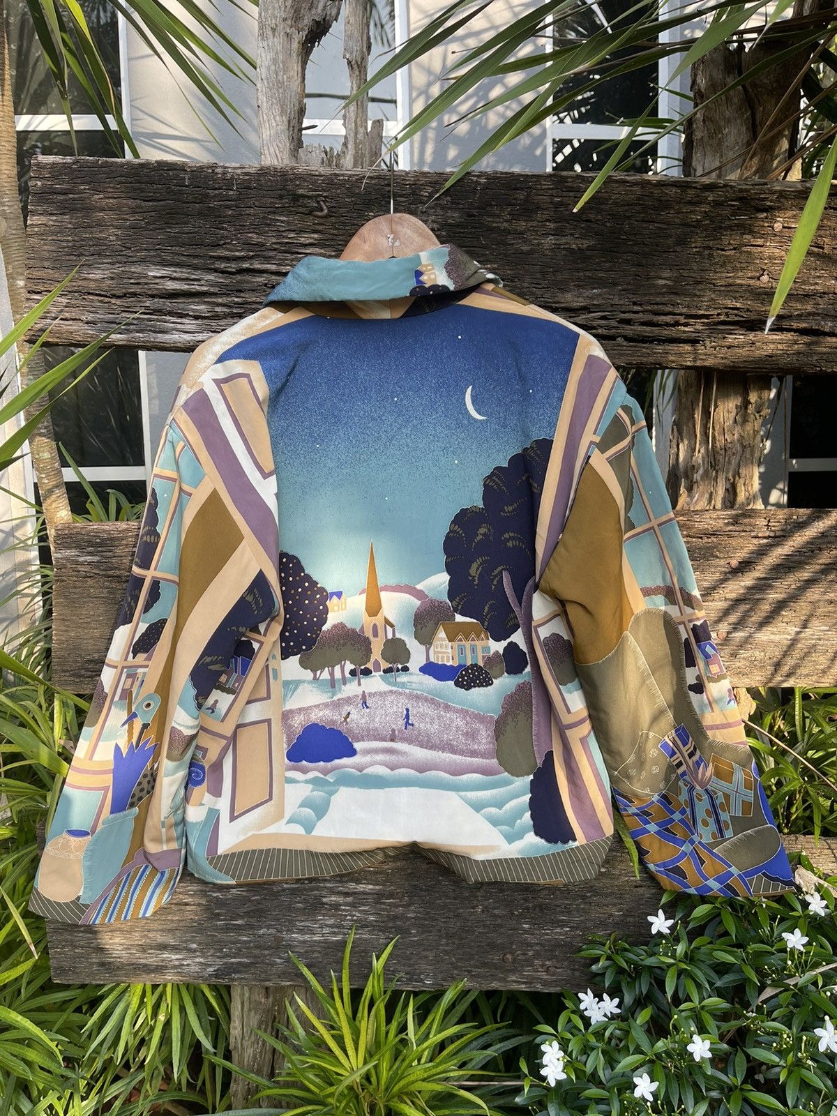 Designer Vintage Vingt-Trois 23 Tokyo Harajuku Art Deco Jacket Size M / US 6-8 / IT 42-44 - 9 Thumbnail