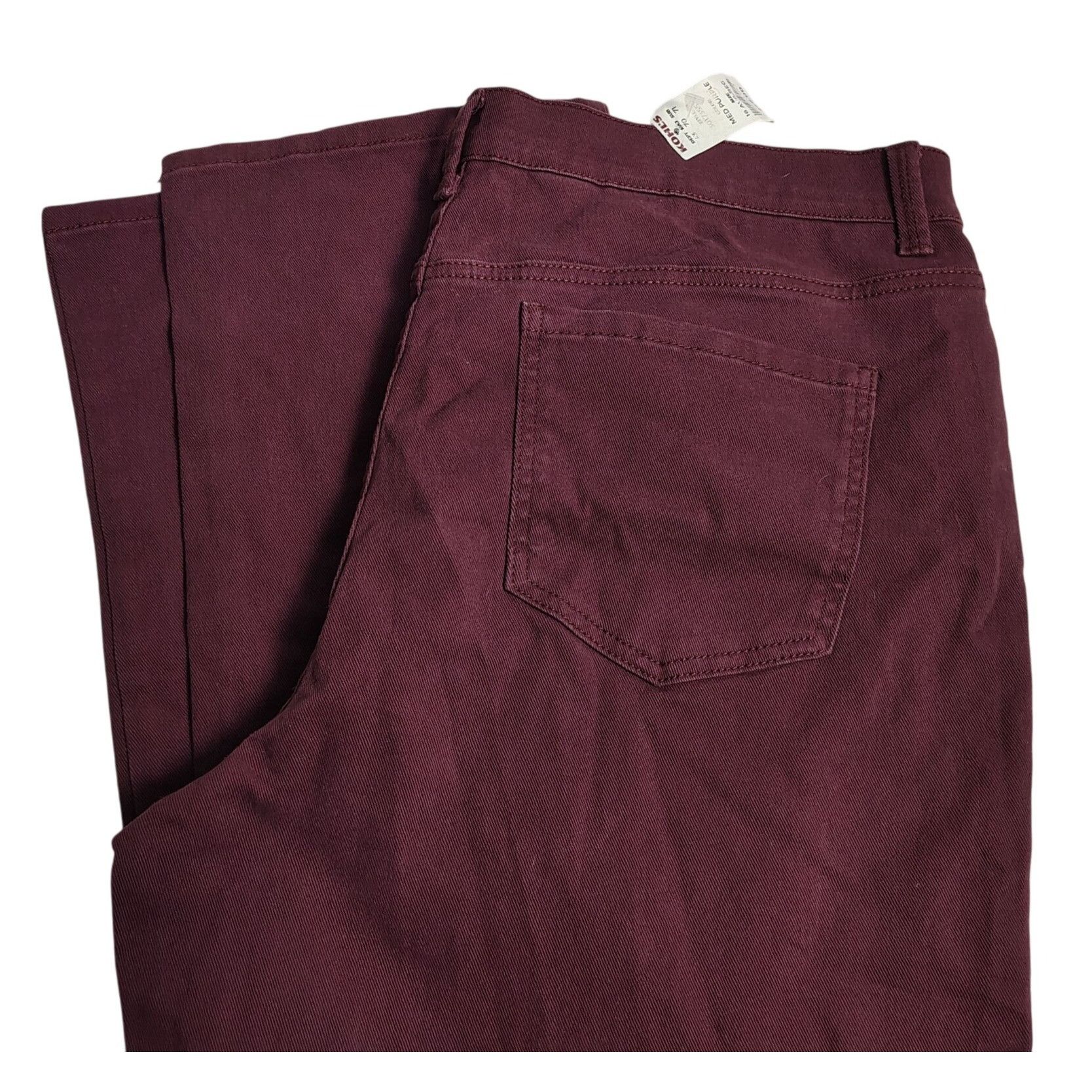 Gloria Vanderbilt Gloria Vanderbilt Womens 18 Burgundy Cotton Blend High Rise Size 40" / US 18 - 3 Thumbnail