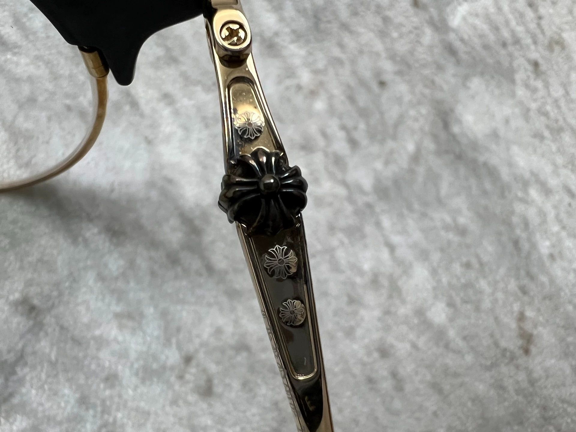 Chrome Hearts Chrome Hearts SLUNTRADICTION II Half-Rim Glasses B&G Size ONE SIZE - 4 Thumbnail