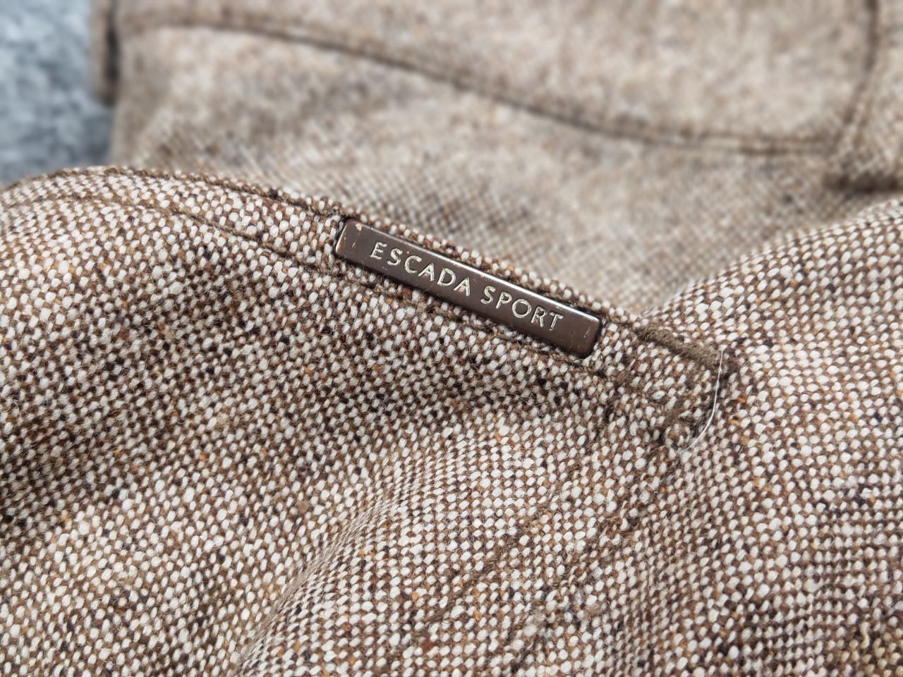 Escada Escada Sport Linda Wool Blend Beige Womens Trouser Pants Size 34" / US 12 / IT 48 - 15 Thumbnail