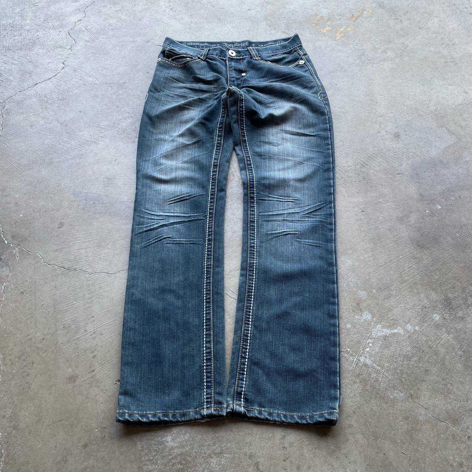 Vintage vintage beach blvd bootcut jeans 31x32 y2k darkwash Size US 31 - 2 Thumbnail