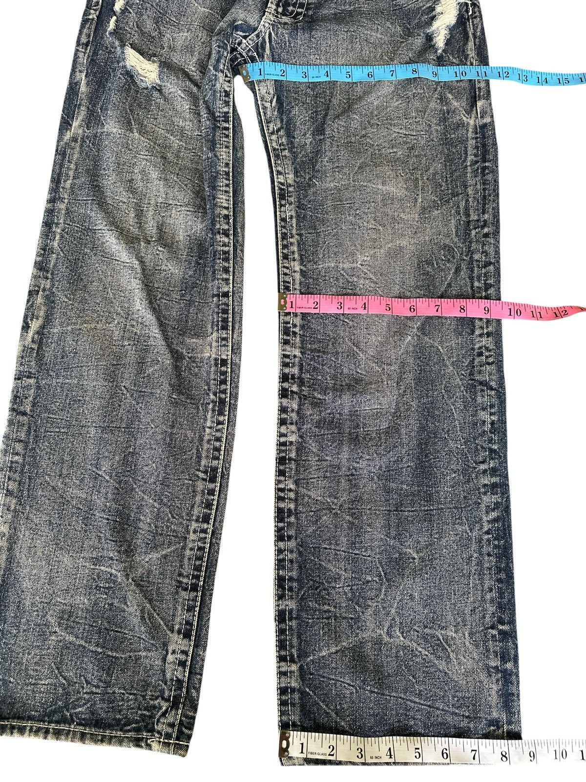 Kapital Distress Denim Jessy Logan HoneyComb Style 34x39 Size US 34 / EU 50 - 4 Thumbnail