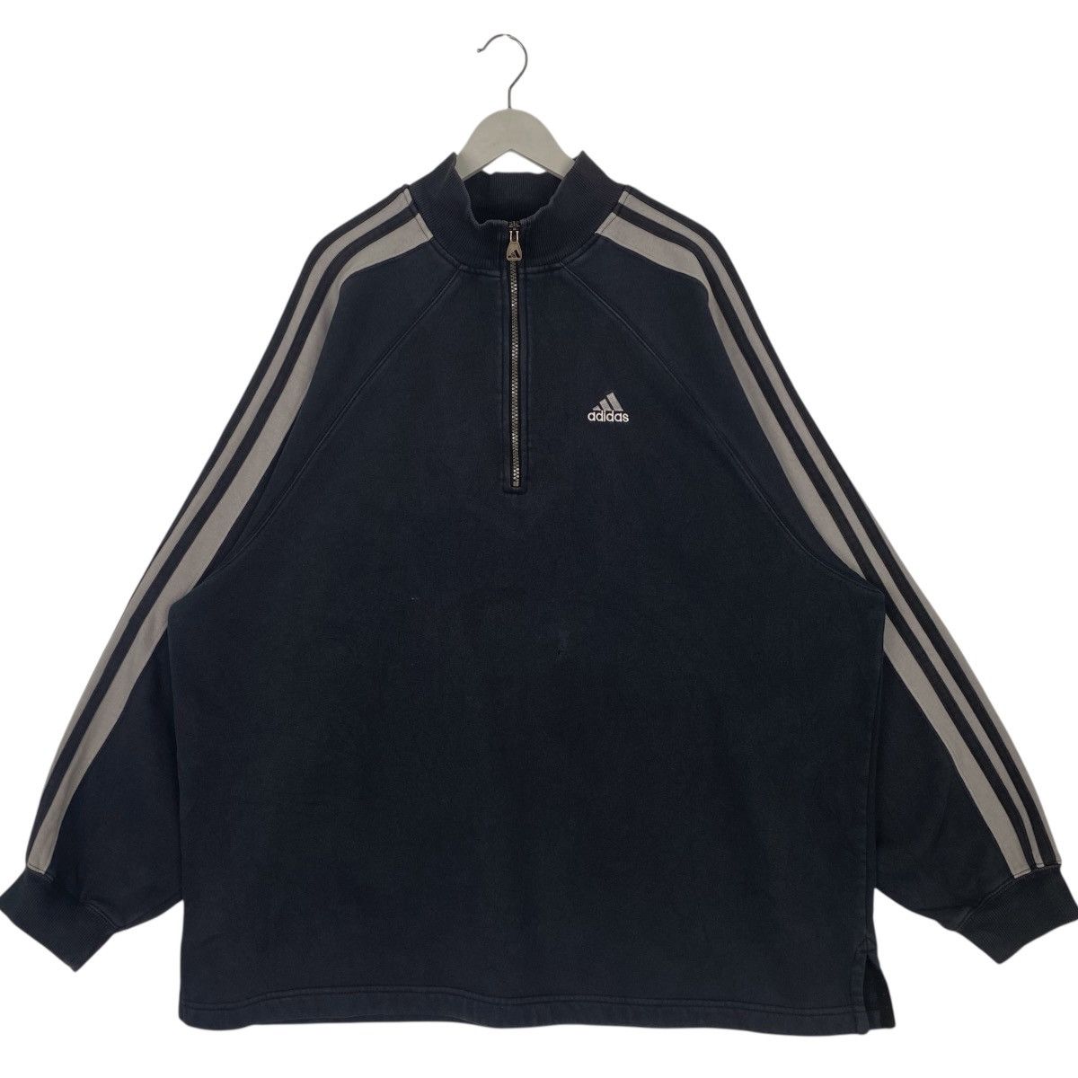 Other Vintage 90s Aiddas Half Zipper Sweatshirt Small Logo Size US XL / EU 56 / 4 - 1 Thumbnail
