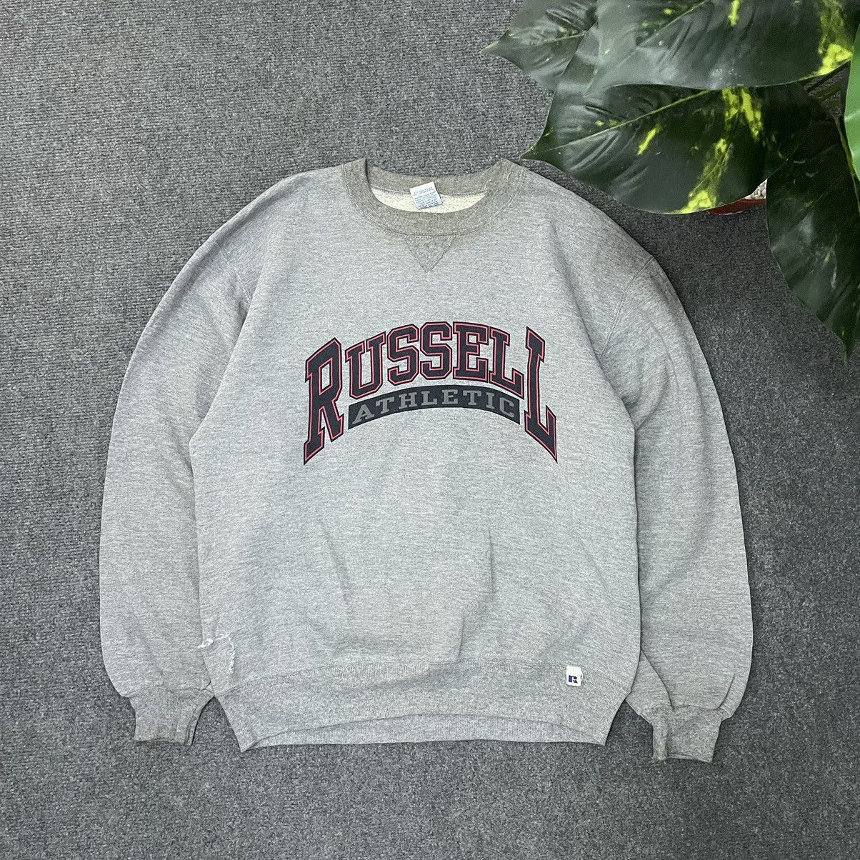Russell Athletic × Vintage Vintage 1990s Russell Athletics Big Spellout Sweatshirt Size US M / EU 48-50 / 2 - 1 Thumbnail