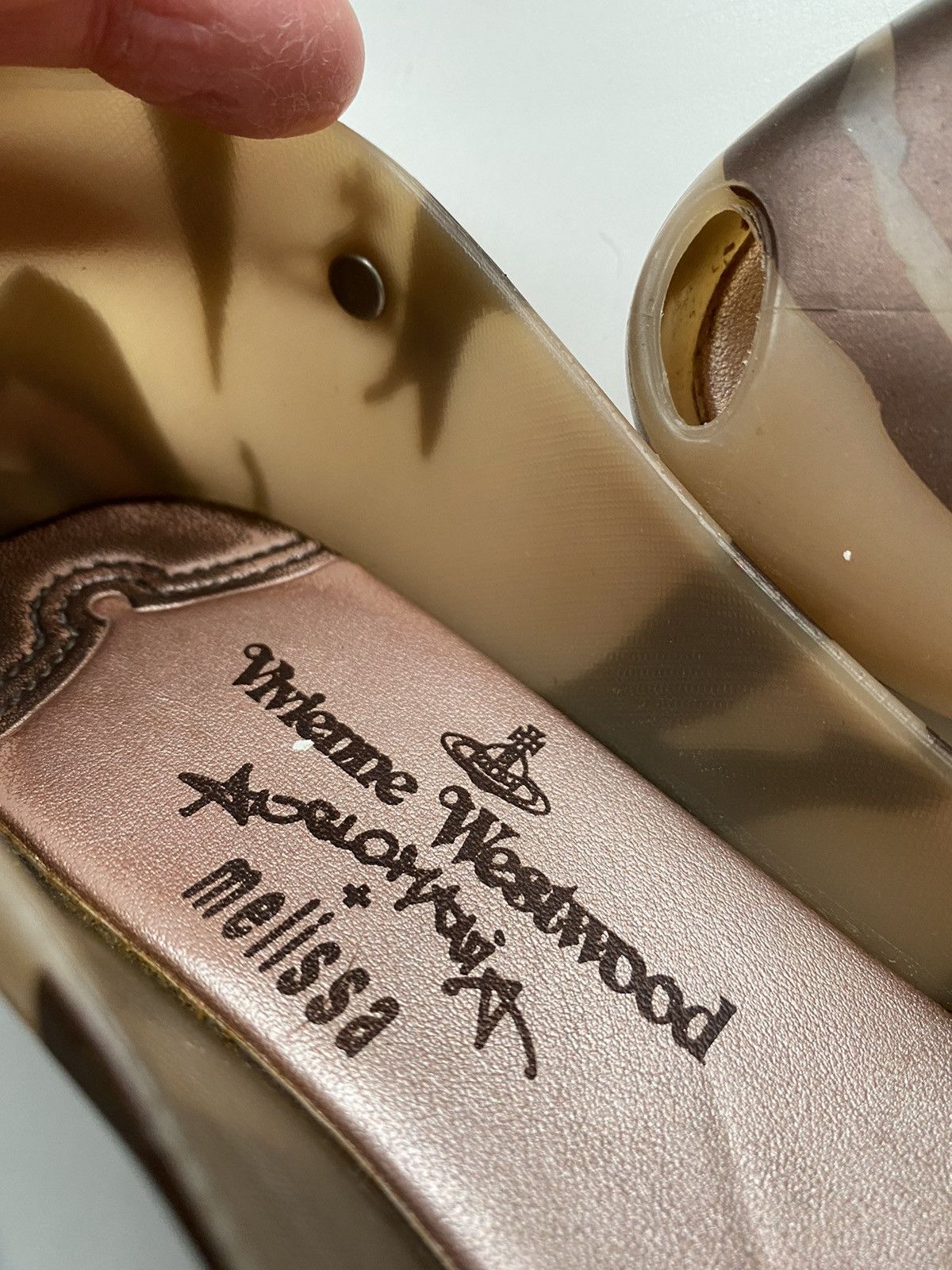 Melissa × Vivienne Westwood Melissa Vivienne Westwood natural /brown zebra print jelly Size US 5 / IT 35 - 7 Thumbnail