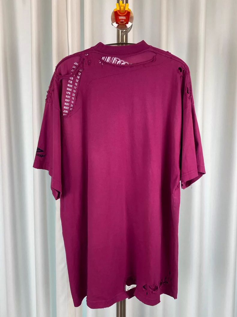 Balenciaga Balenciaga Short Sleeve Band Collection 3 B logo Ripped Ba Size US M / EU 48-50 / 2 - 2 Thumbnail