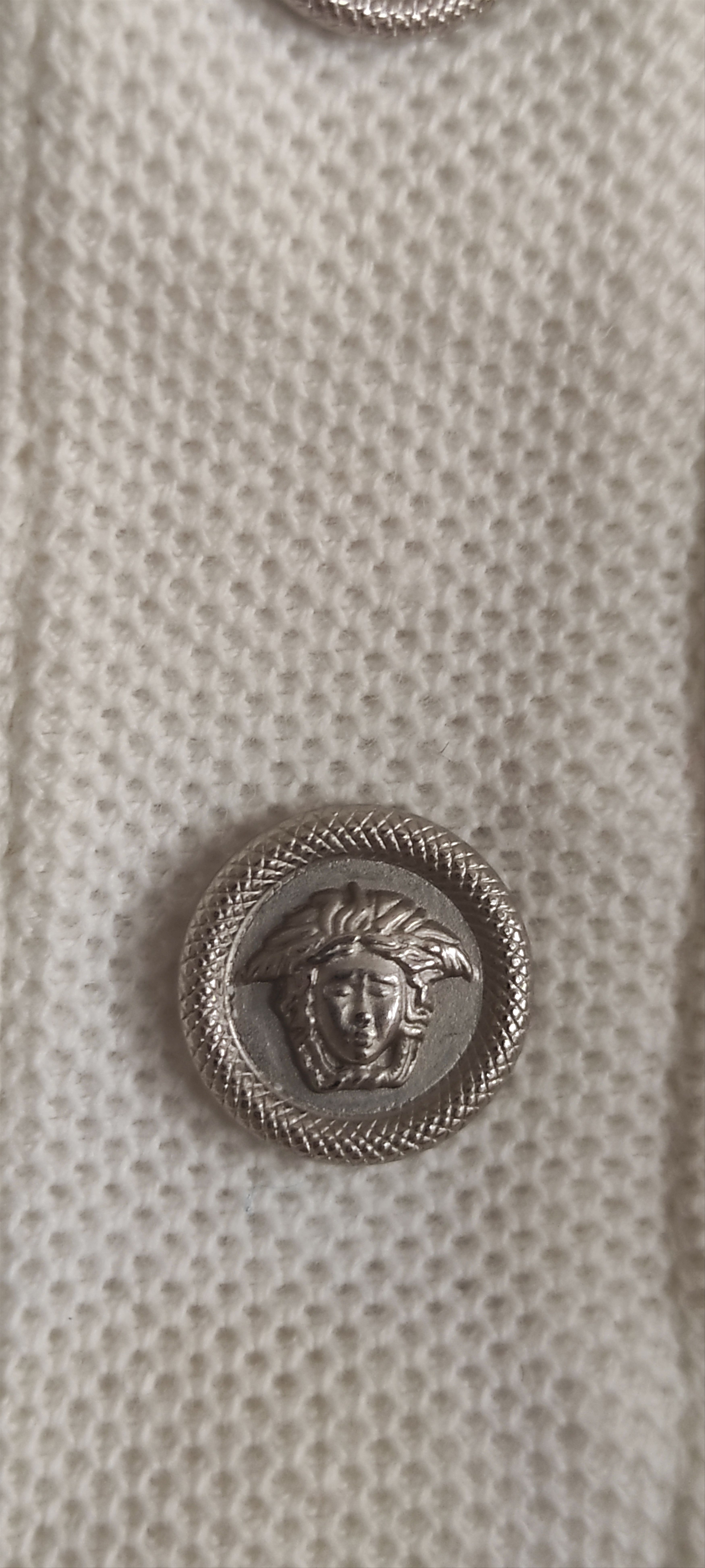 Versace VTG 90s Versace Jeans Couture Pique Polo T-shirt Y2K Size US L / EU 52-54 / 3 - 9 Thumbnail