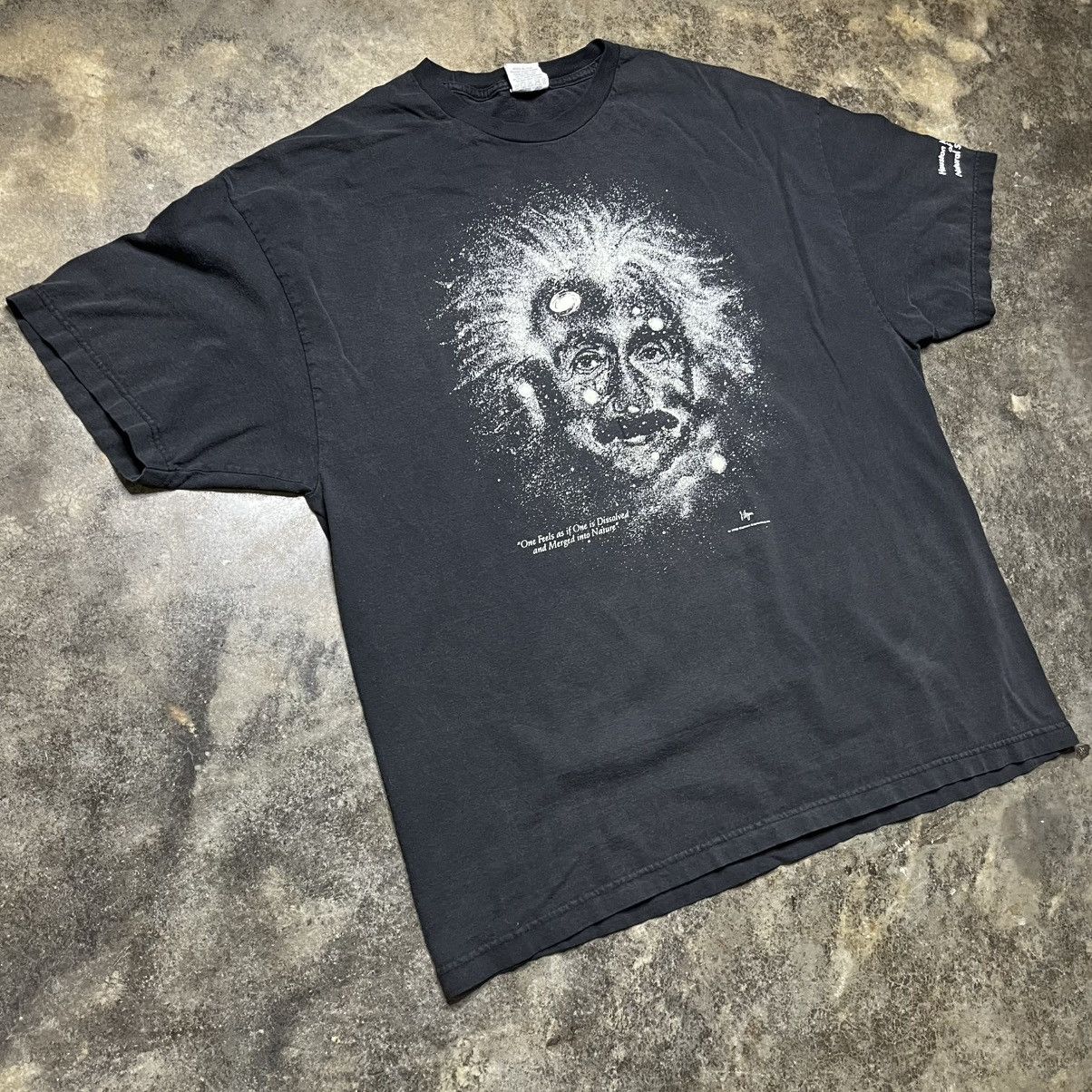 Vintage vintage Albert Einstein Justin Bieber baggy T-shirt Size US XXL / EU 58 / 5 - 2 Thumbnail