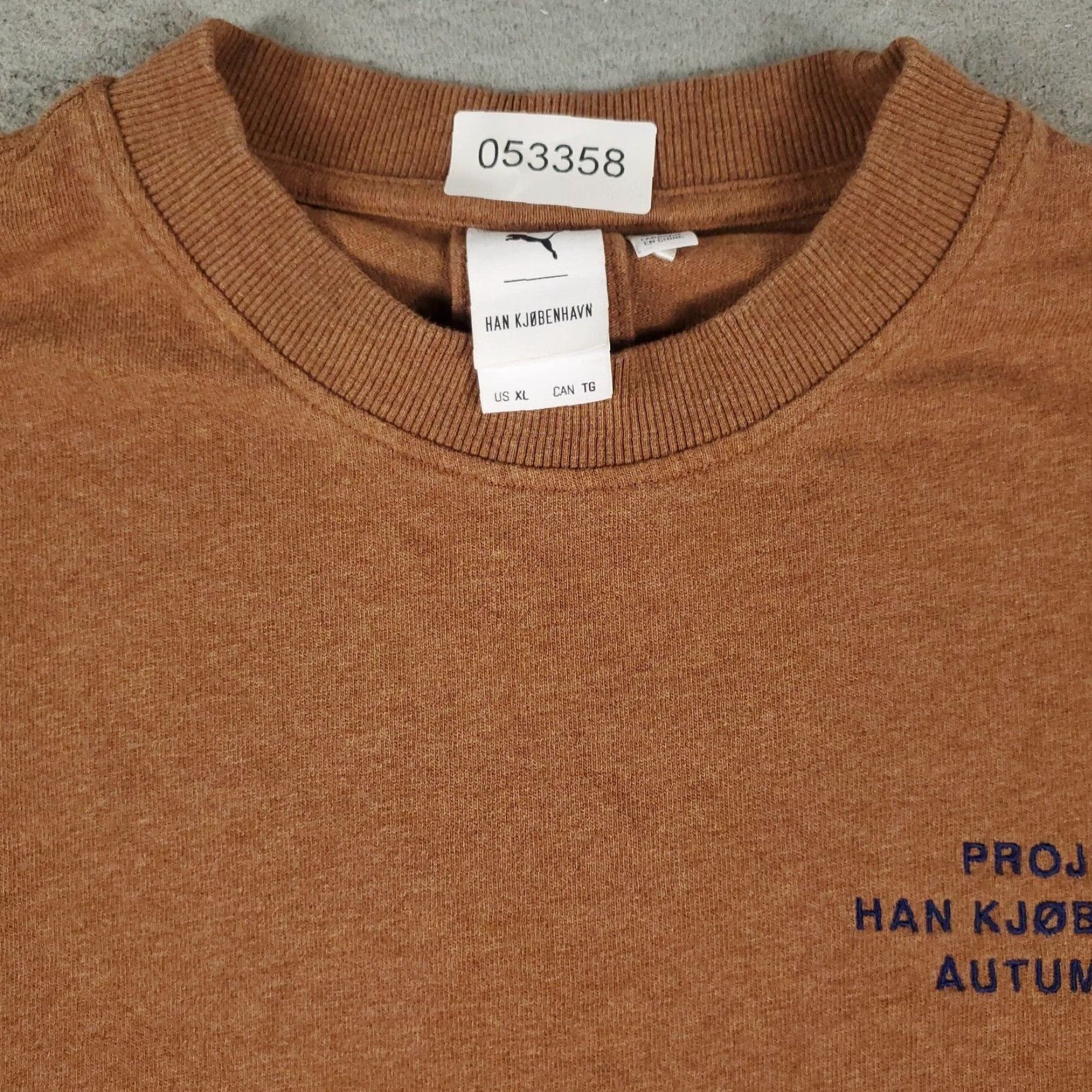 Puma PUMA X Han Kjobenhavn Brown Crew Neck Sweater Mens XL Long Sleeve Pullover Size US XL / EU 56 / 4 - 2 Thumbnail