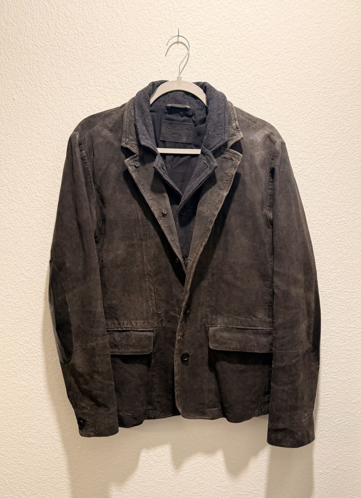AllSaints Leather Survey Blazer Jacket