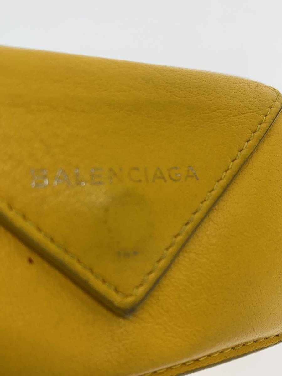 Balenciaga Balenciaga Leather Tri-Fold Wallet Yellow Size ONE SIZE - 3 Thumbnail
