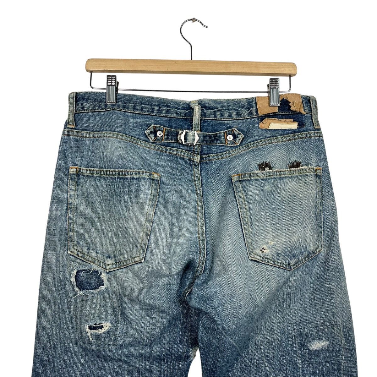 Sophnet. Vintage Sophnet Sashiko Distressed Motive Denim Jeans Size US 32 / EU 48 - 6 Thumbnail