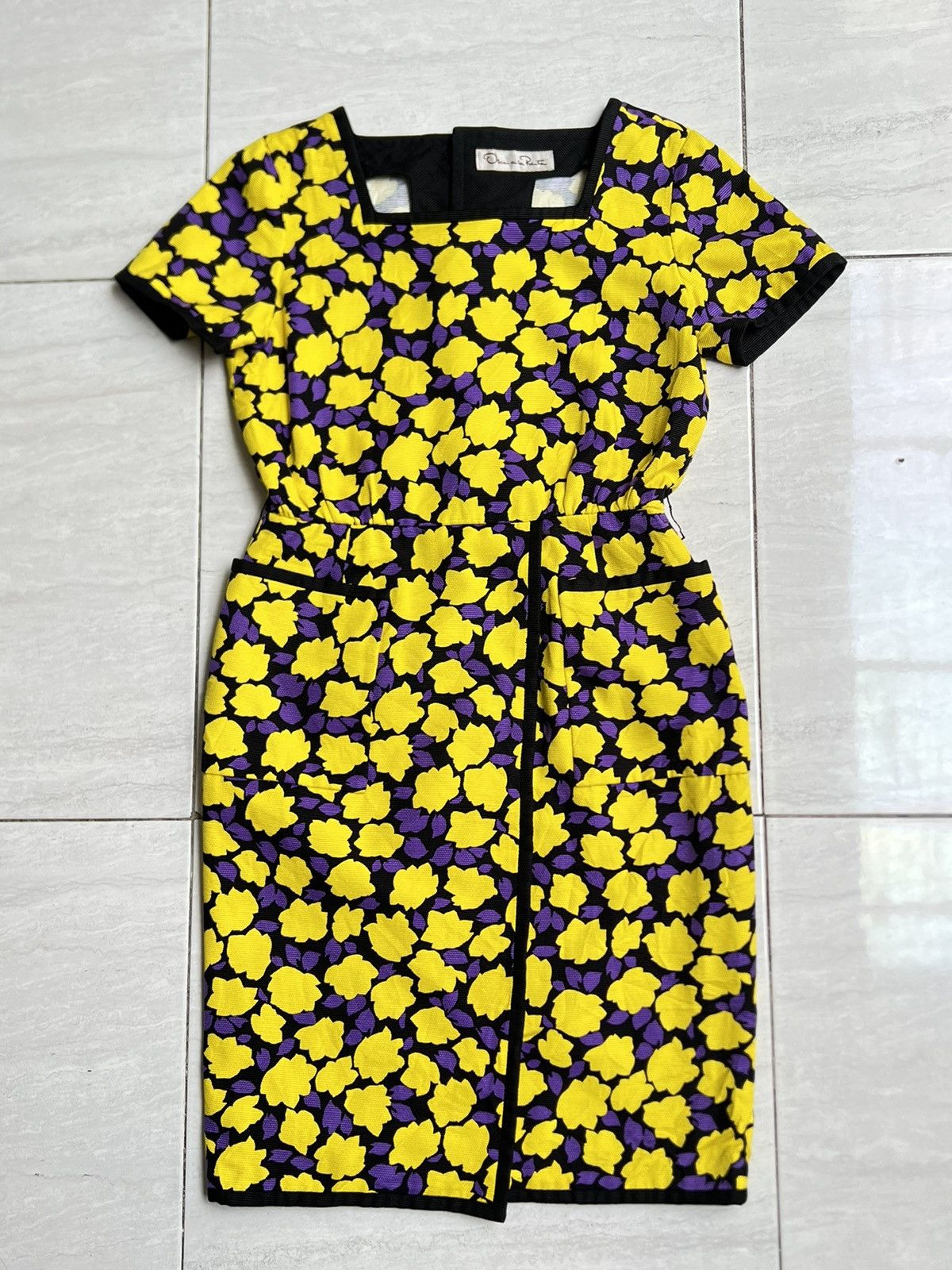 Oscar De La Renta OSCAR DE LA RENTA Flower Motive Dress Size XS / US 0-2 / IT 36-38 - 12 Thumbnail