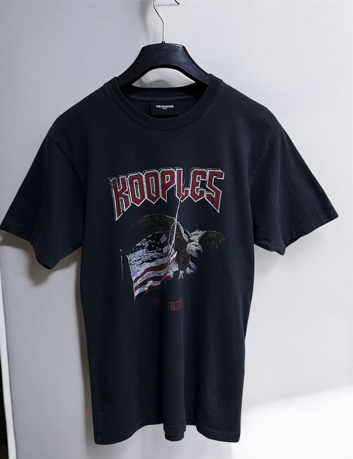 The Kooples The Kooples Paris Eagle American Flag Tour Faded Tee Y2k Size US M / EU 48-50 / 2 - 1 Thumbnail