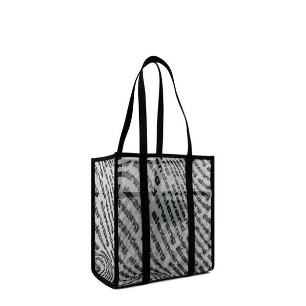 Alexander Wang o1g2r1mq0824 Size: OS / Freeze Logo Small Tote White Black Size ONE SIZE - 2 Thumbnail