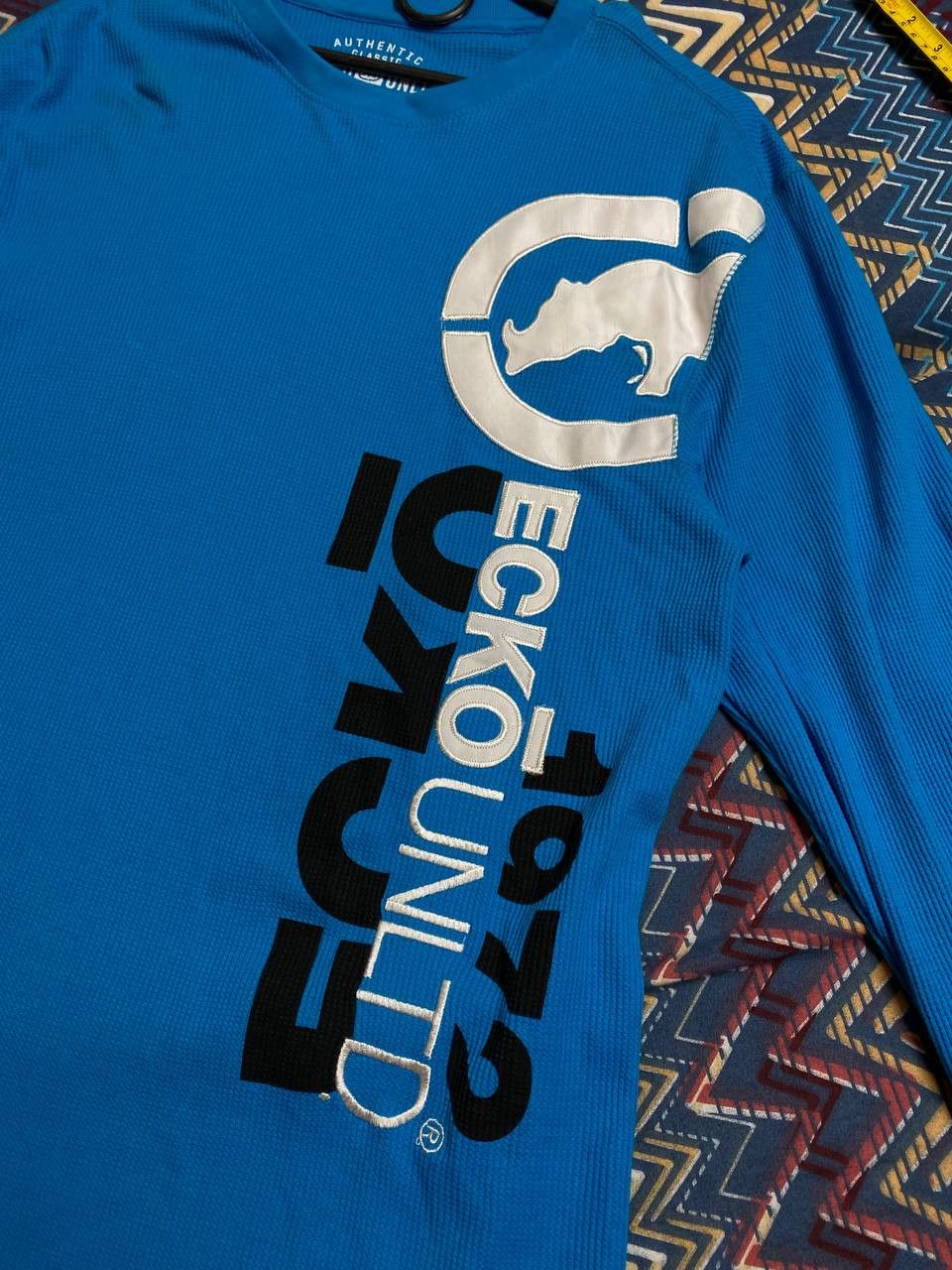 Ecko Unltd. Crazy Vintage Y2K Ecko Thermal Affliction Style Black Shirt Size US XL / EU 56 / 4 - 13 Thumbnail