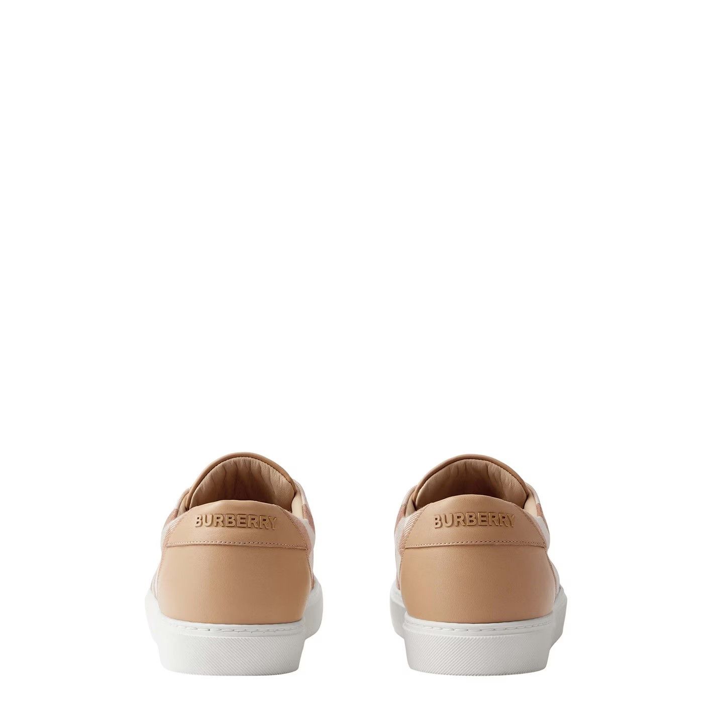Burberry Burberry Salmond Check Sneakers Beige Women's US 7 EU 37 Size US 7 / IT 37 - 4 Thumbnail