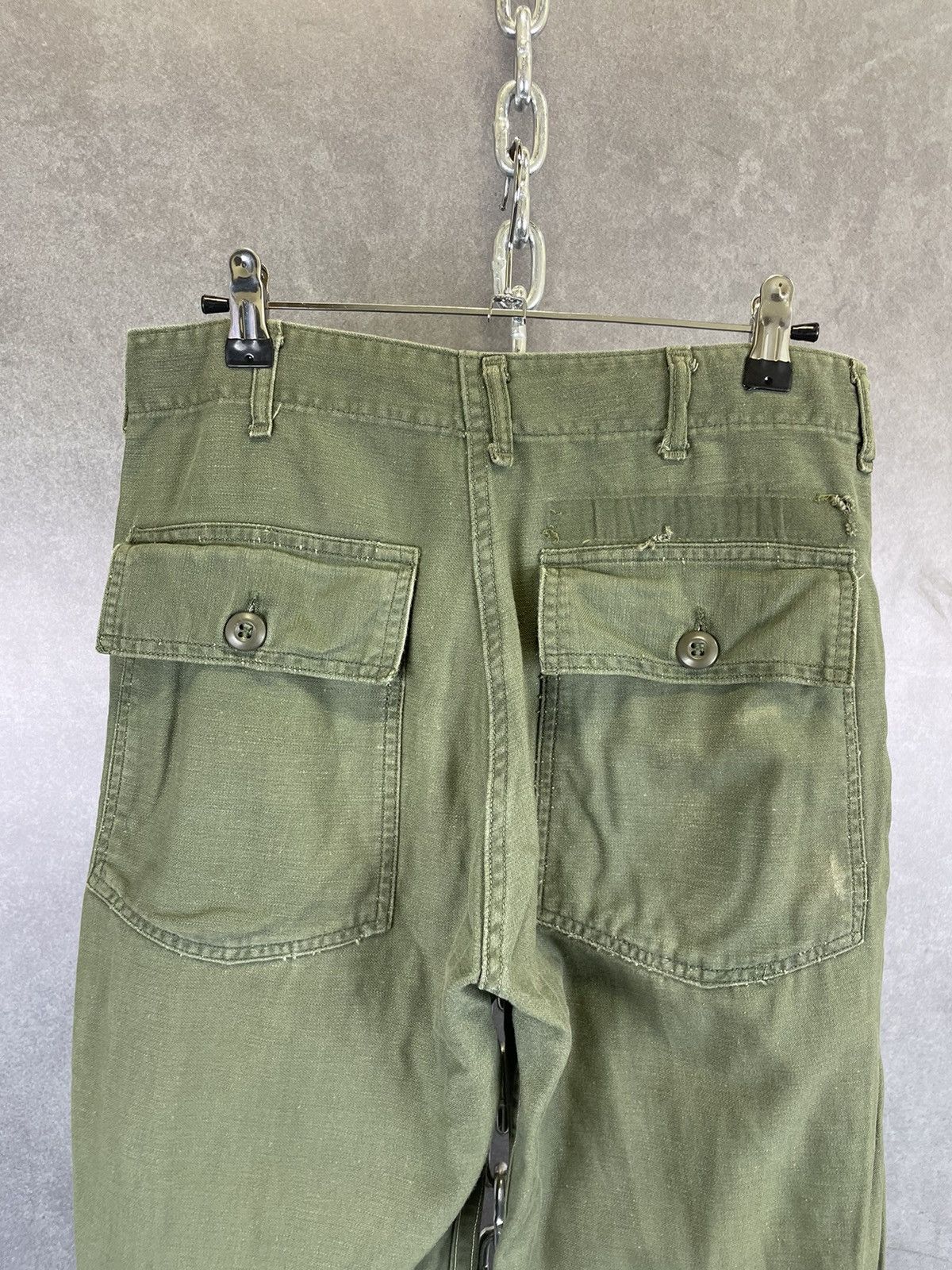 Vintage Military OG-107 Fatigue Pants cotton sateen vietnam