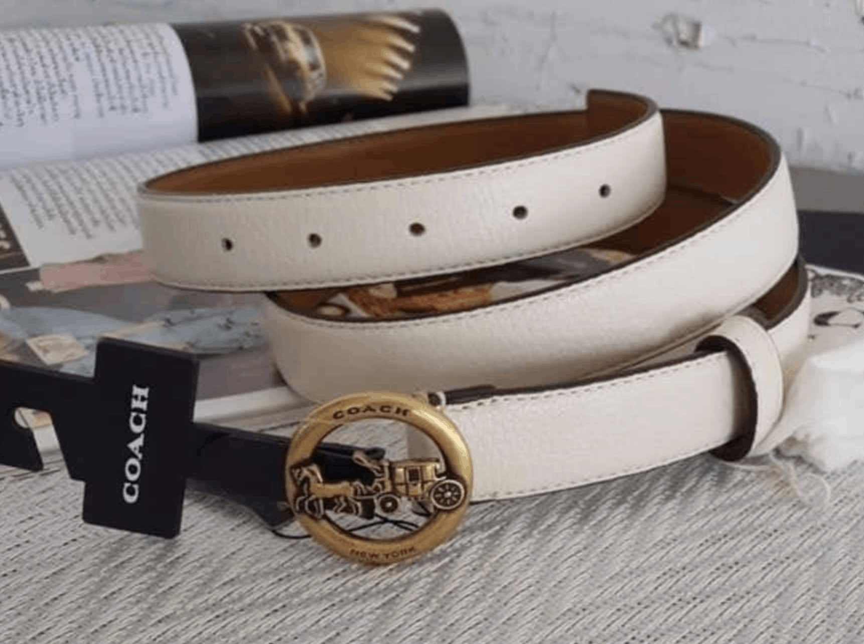 Coach Horse And Carriage Belt 25mm F78181 Size ONE SIZE - 3 Thumbnail