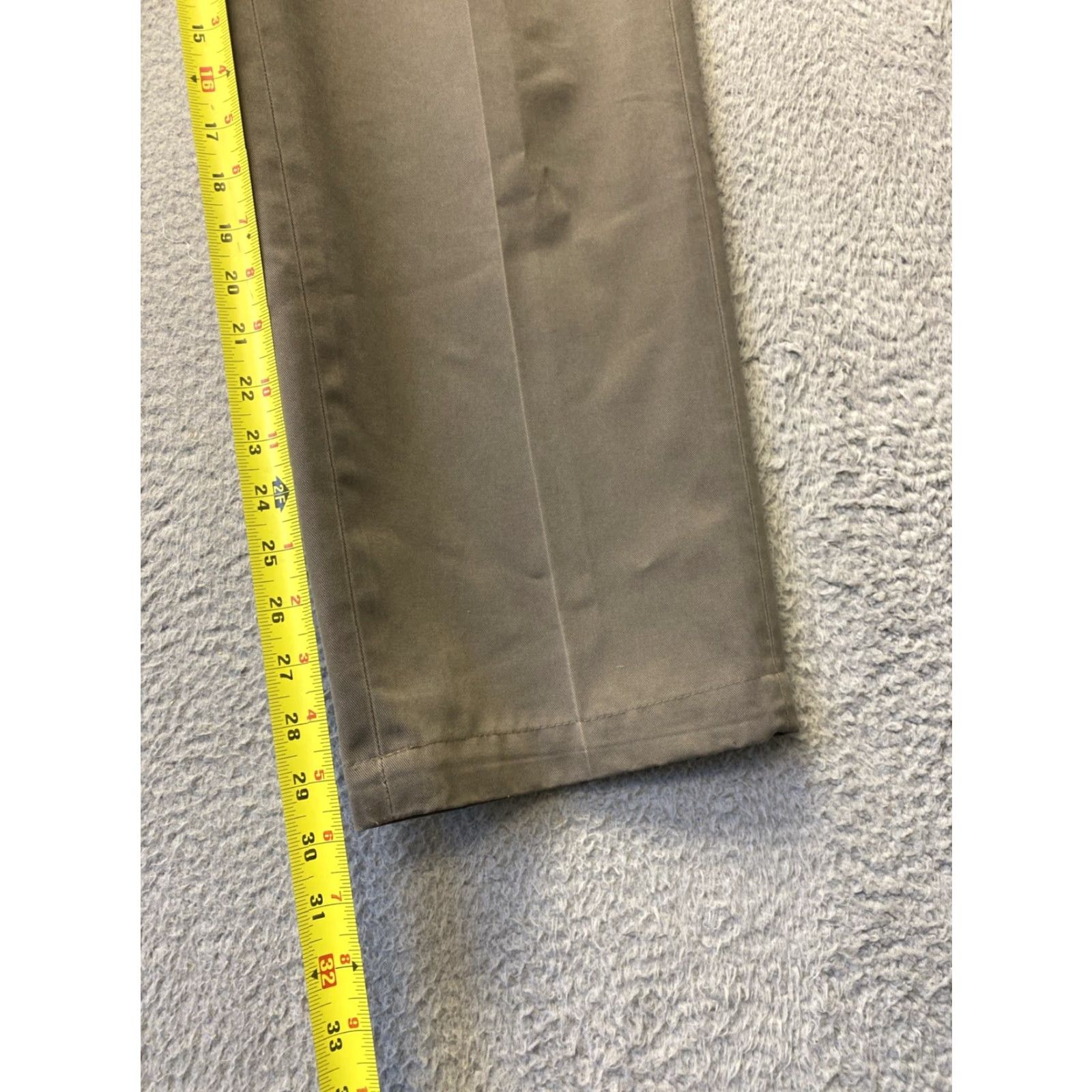 Brooks Brothers Brooks Brothers Chino Pants Mens 34x30 Gray 0618 / Flat Front Button Zip Regular Straight Pants Tan Knit Cotton Lightweight Stretch Preppy 90s? Size US 34 / EU 50 - 4 Thumbnail