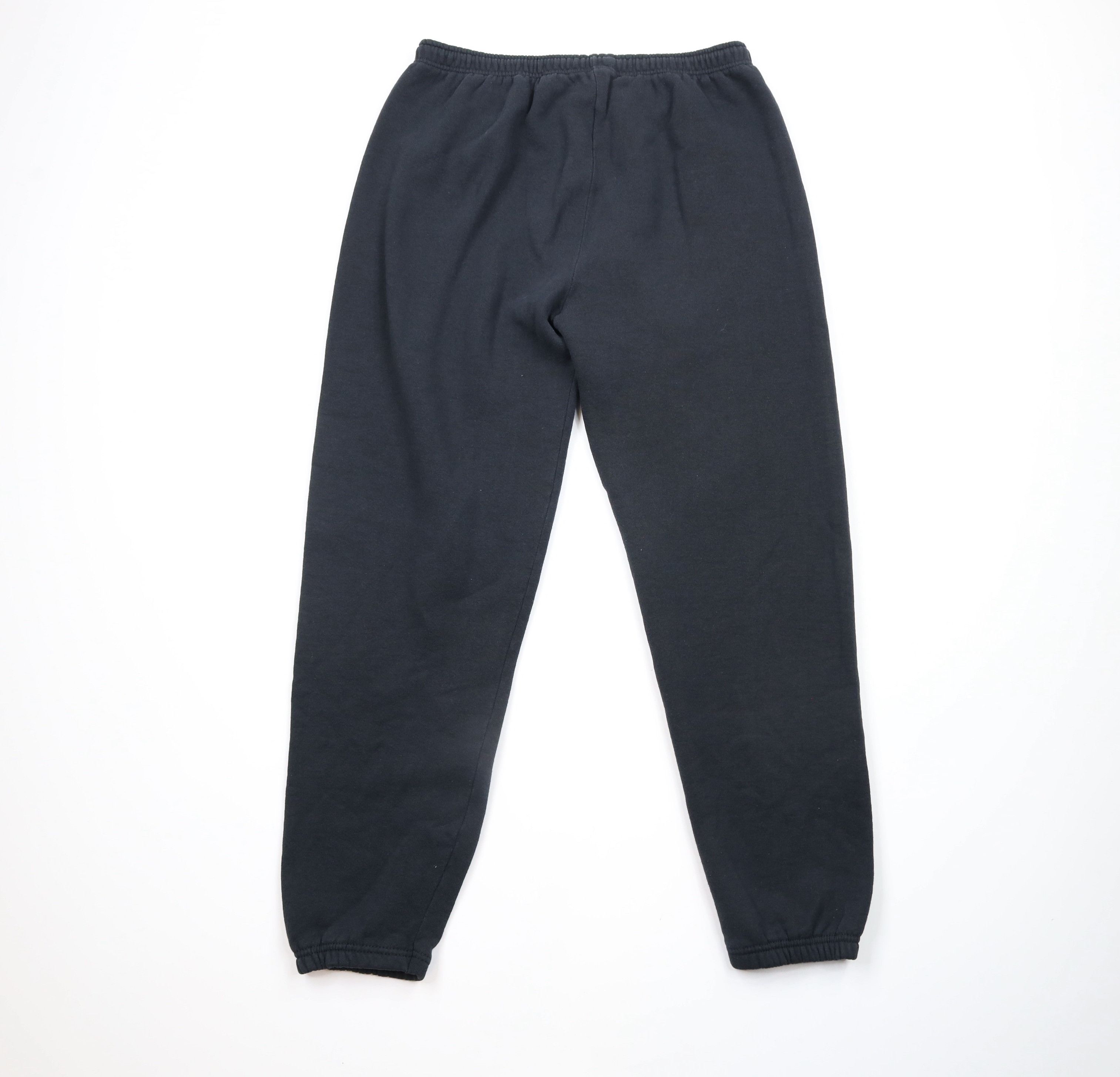 Vintage Vintage 90s Streetwear Cuffed Sweatpants Joggers Pants Black Size US 38 / EU 54 - 7 Thumbnail