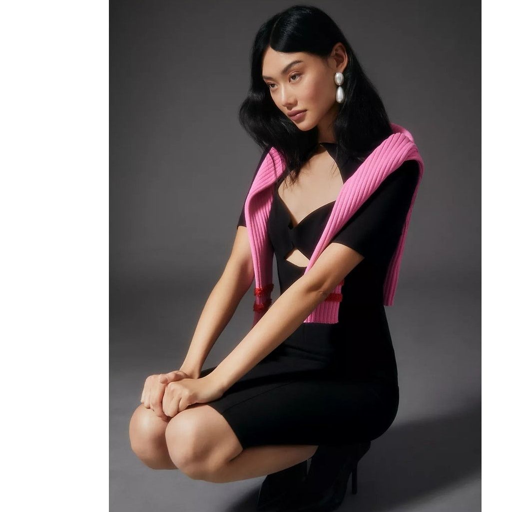 Anthropologie New Anthropologie Black Halo Sweetheart Cutout Dress $390 Size XL / US 12-14 / IT 48-50 - 3 Thumbnail