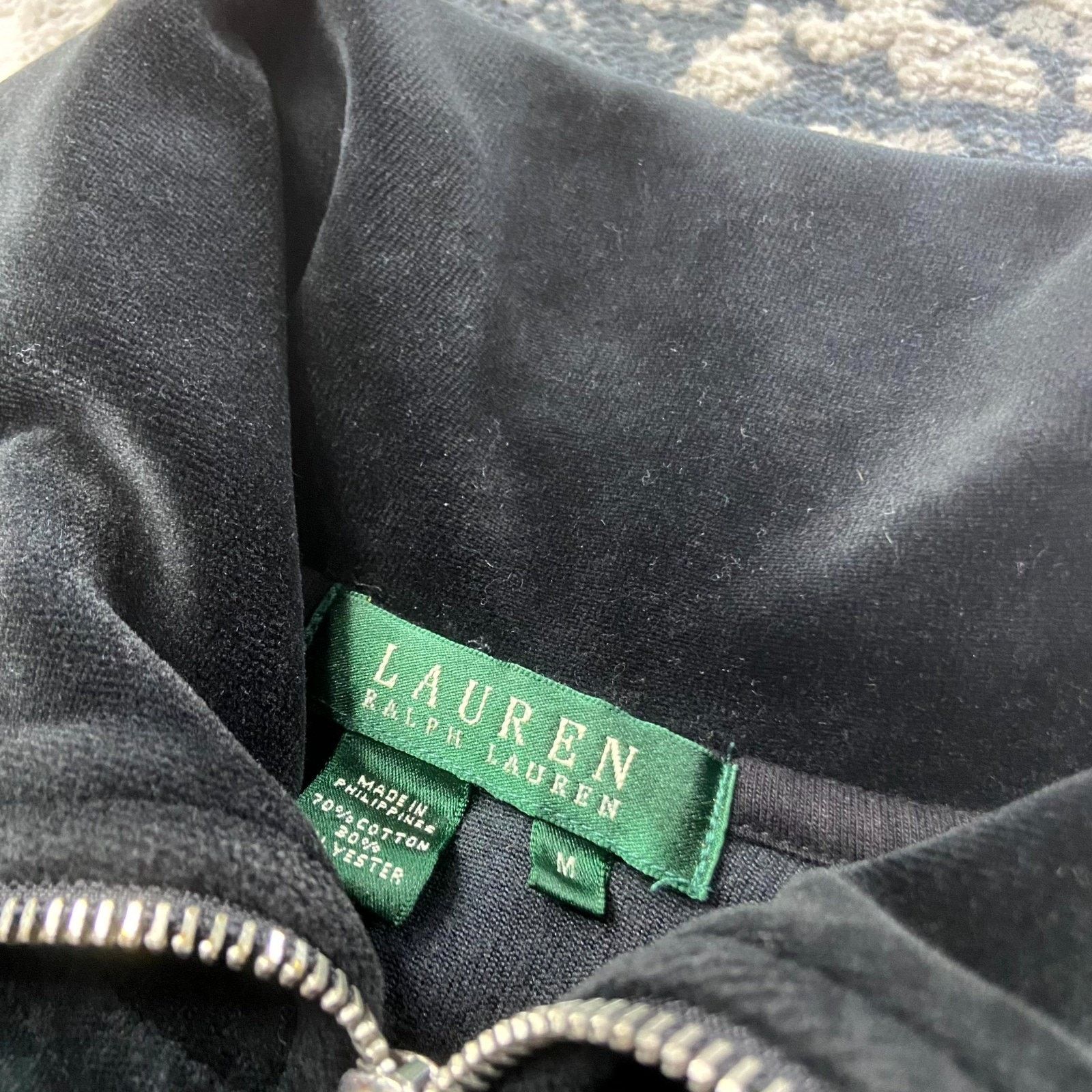 Lauren Ralph Lauren Lauren Ralph Lauren Jacket Women M Black Cotton Velour Full Size M / US 6-8 / IT 42-44 - 3 Thumbnail