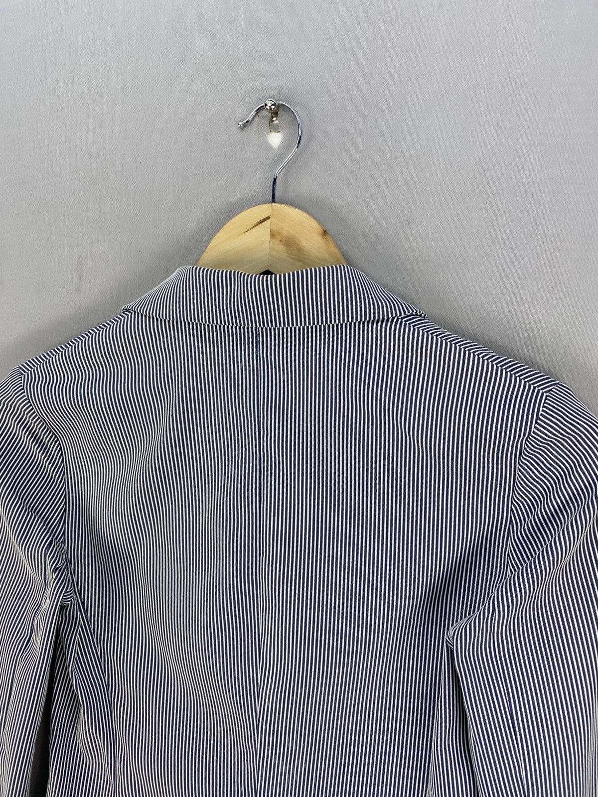 Yohji Yamamoto INED Pinstripe Coat Jacket Size XXS / US 00 / IT 34 - 5 Thumbnail